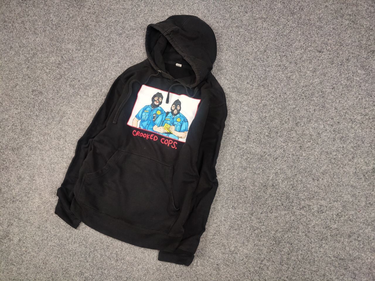 Japanese Brand Blue Tomato Salem Crooked Cops Logo Black Hoodie Size US S / EU 44-46 / 1 - 3 Thumbnail