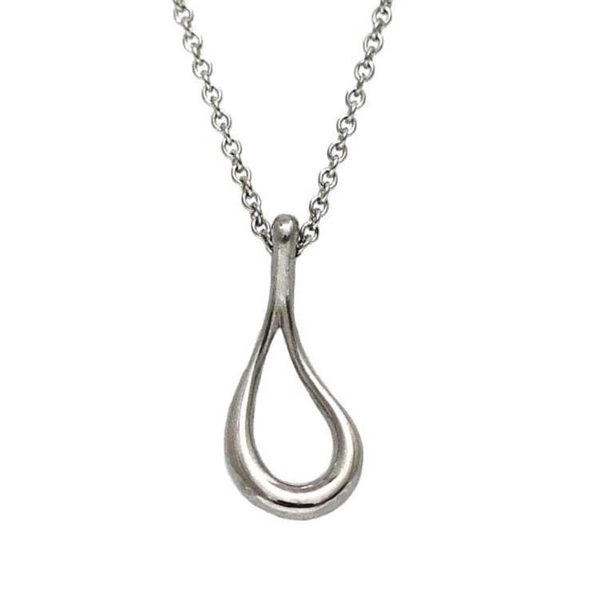 Tiffany & Co. Tiffany Teardrop Necklace ec-21085 Silver Elsa Peretti Ag 925 TIFFANY&Co. Women's Size ONE SIZE - 1 Thumbnail
