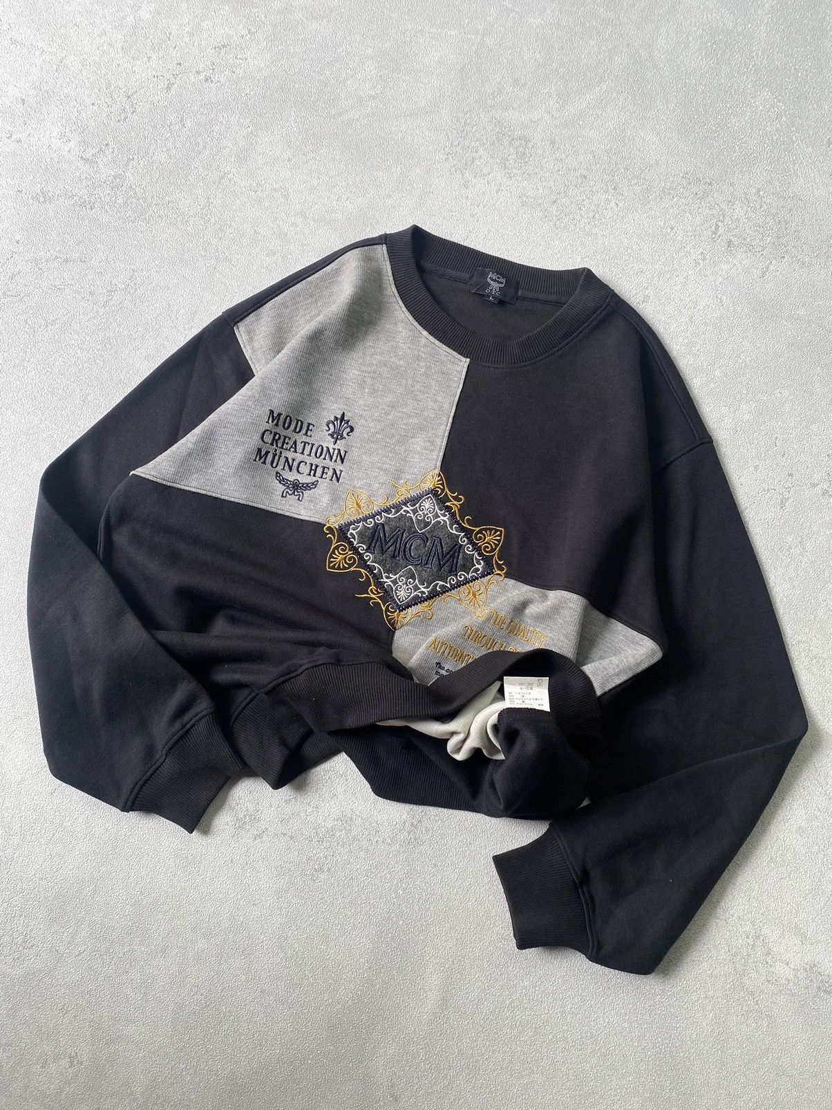 MCM × Vintage vintage MCM Embroidery sweatshirt Size US L / EU 52-54 / 3 - 7 Thumbnail
