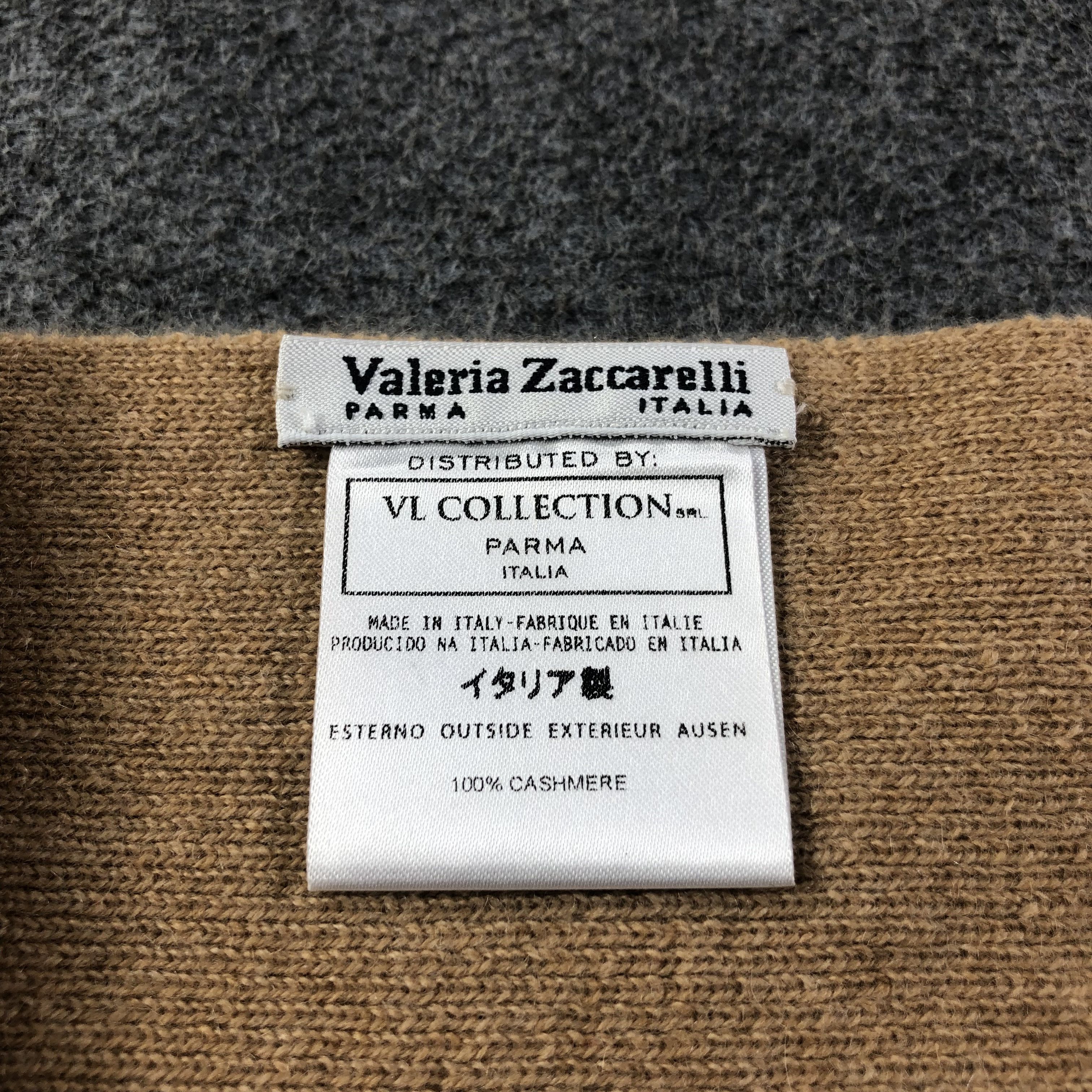 Vintage Valeria Zaccarelli Italia Cashmere Scarf Muffler V1129 Size ONE SIZE - 4 Thumbnail