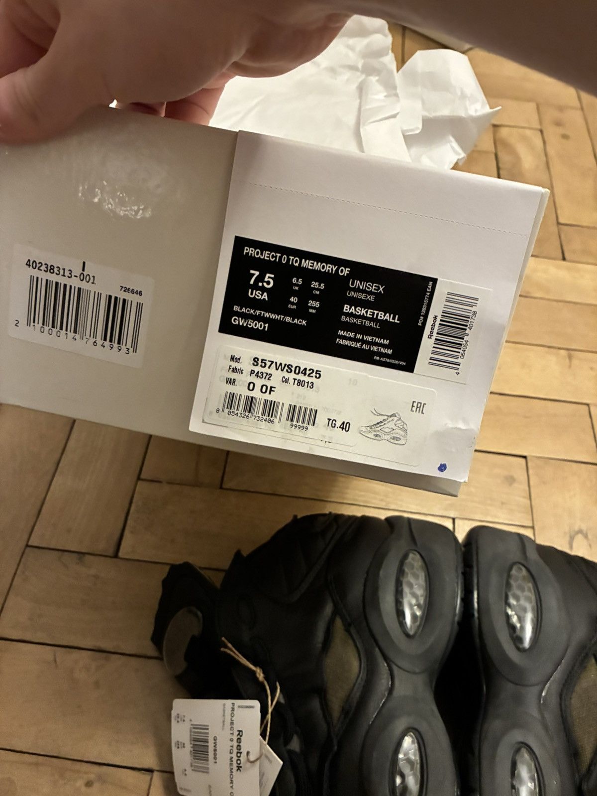 Maison Margiela × Reebok Maison Margiela x Reebok Project 0 TQ memory of Size US 7.5 / EU 40-41 - 10 Thumbnail