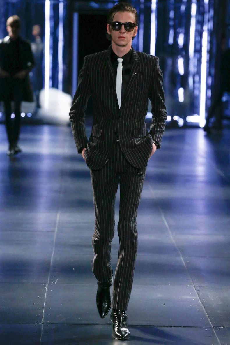 Saint Laurent Paris Saint Laurent Paris 15fw black and white woolen suit set-25 Size US S / EU 44-46 / 1 - 8 Thumbnail