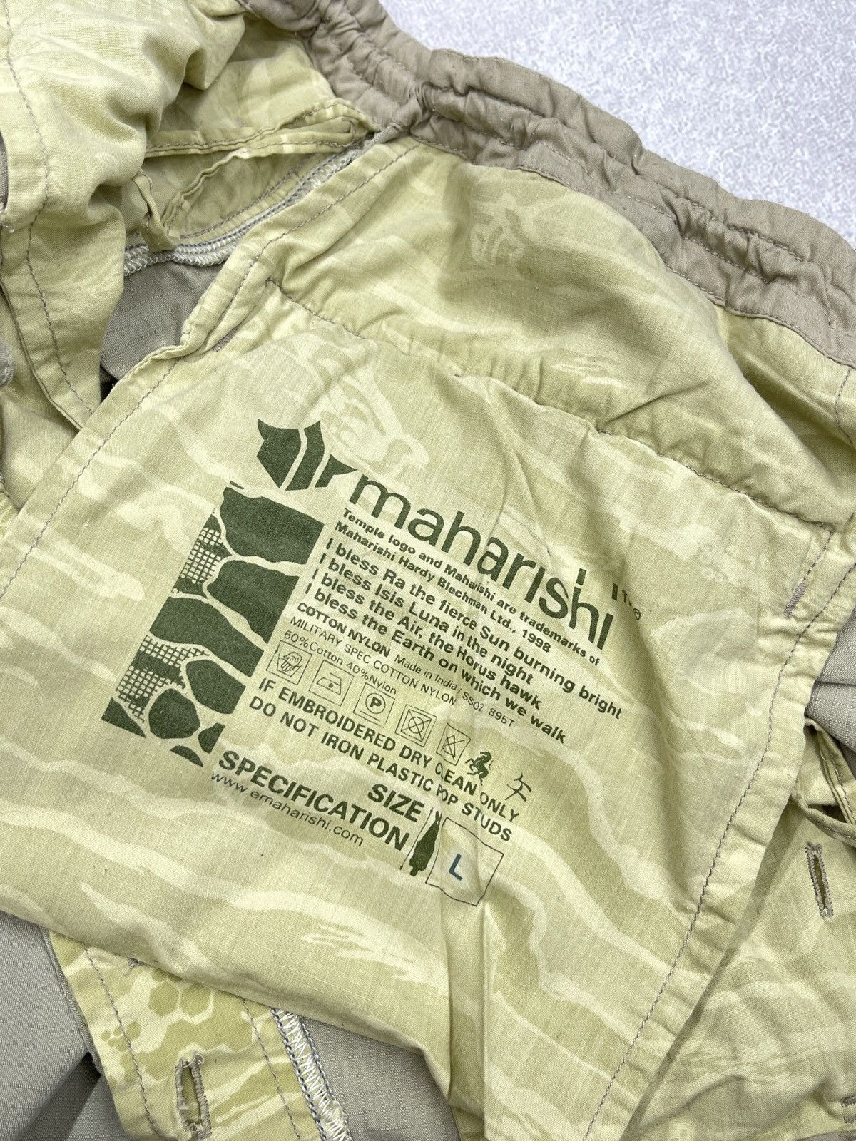 Maharishi Vintage Maharishi Baggy Parachute Nylon Pants Big Logo Size US 34 / EU 50 - 16 Thumbnail