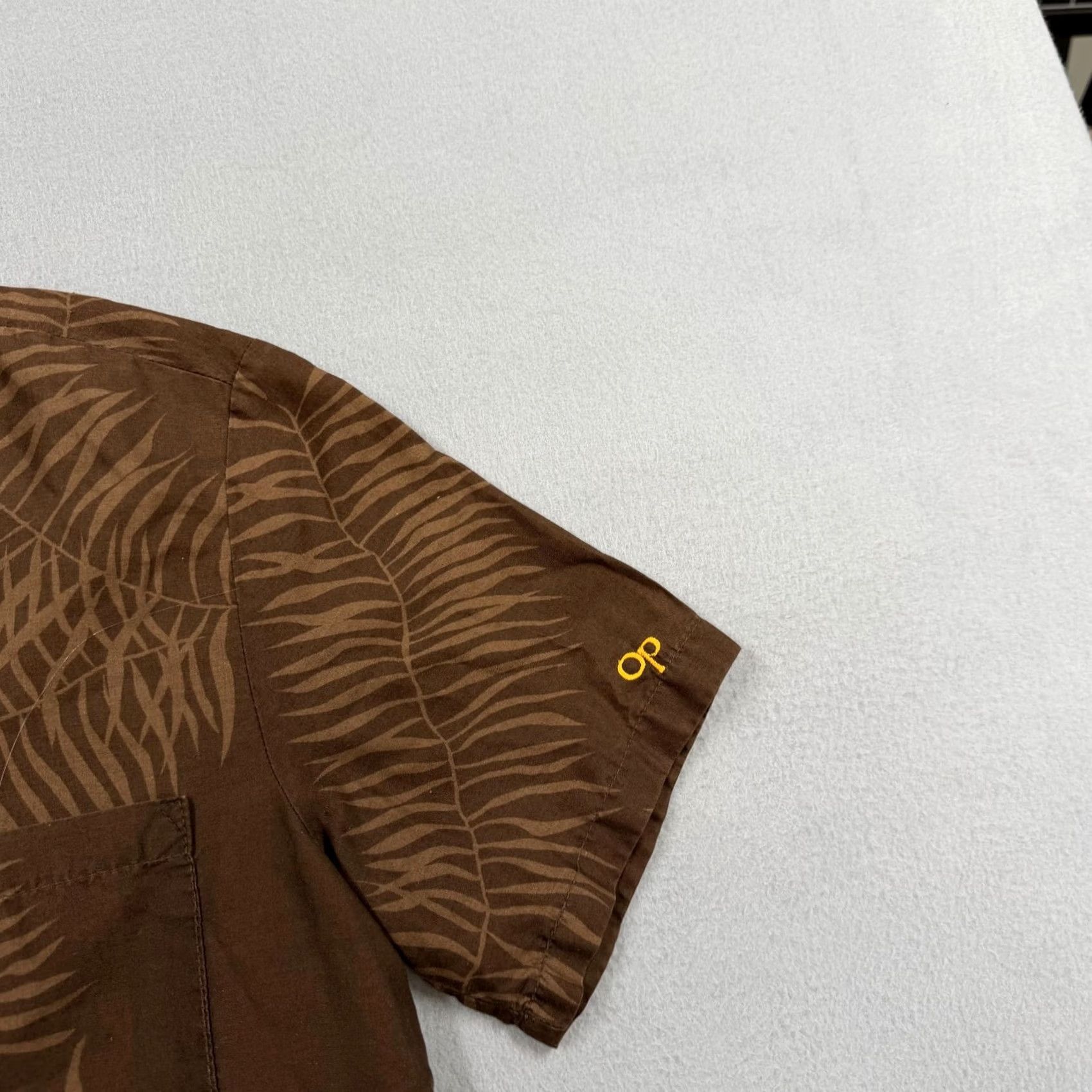 Ocean Pacific Vintage Ocean Pacific Shirt Mens S Brown Hawaiian Graphic Print Button-Up 70s USA Size US S / EU 44-46 / 1 - 2 Thumbnail