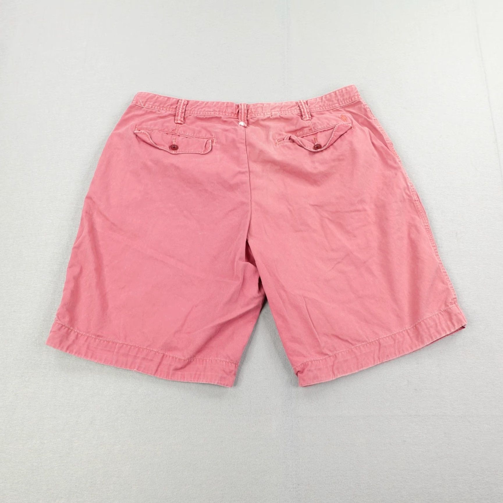 Polo Ralph Lauren VINTAGE Polo Ralph Lauren Shorts Mens 38 Pink Drawstring Chino Pony Utility Outdoor Casual 90s Mens Size US M / EU 48-50 / 2 - 3 Thumbnail