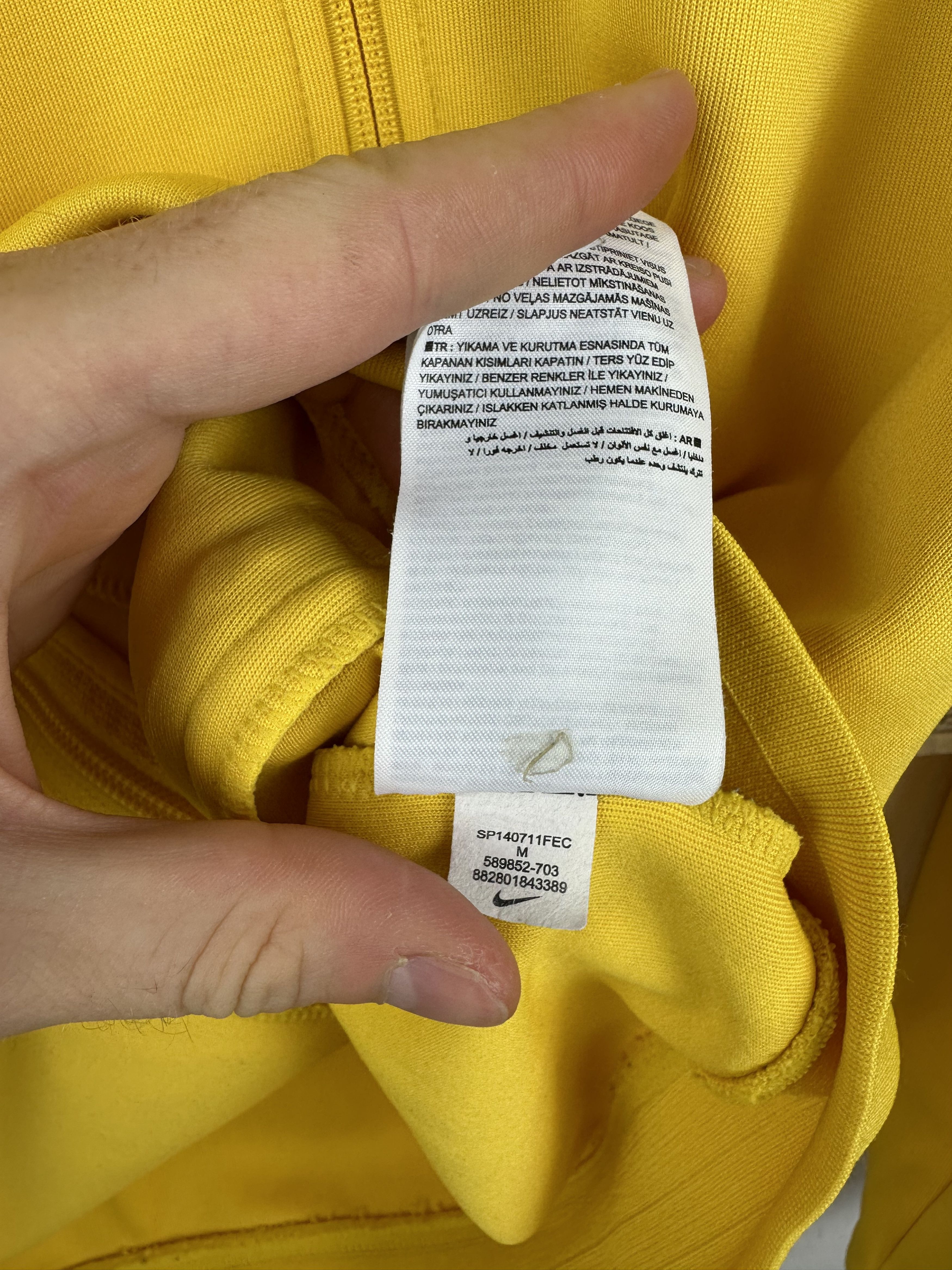 Nike Nike Brazil Football Jacket Track Top Soccer Rare Yellow Size US M / EU 48-50 / 2 - 11 Thumbnail
