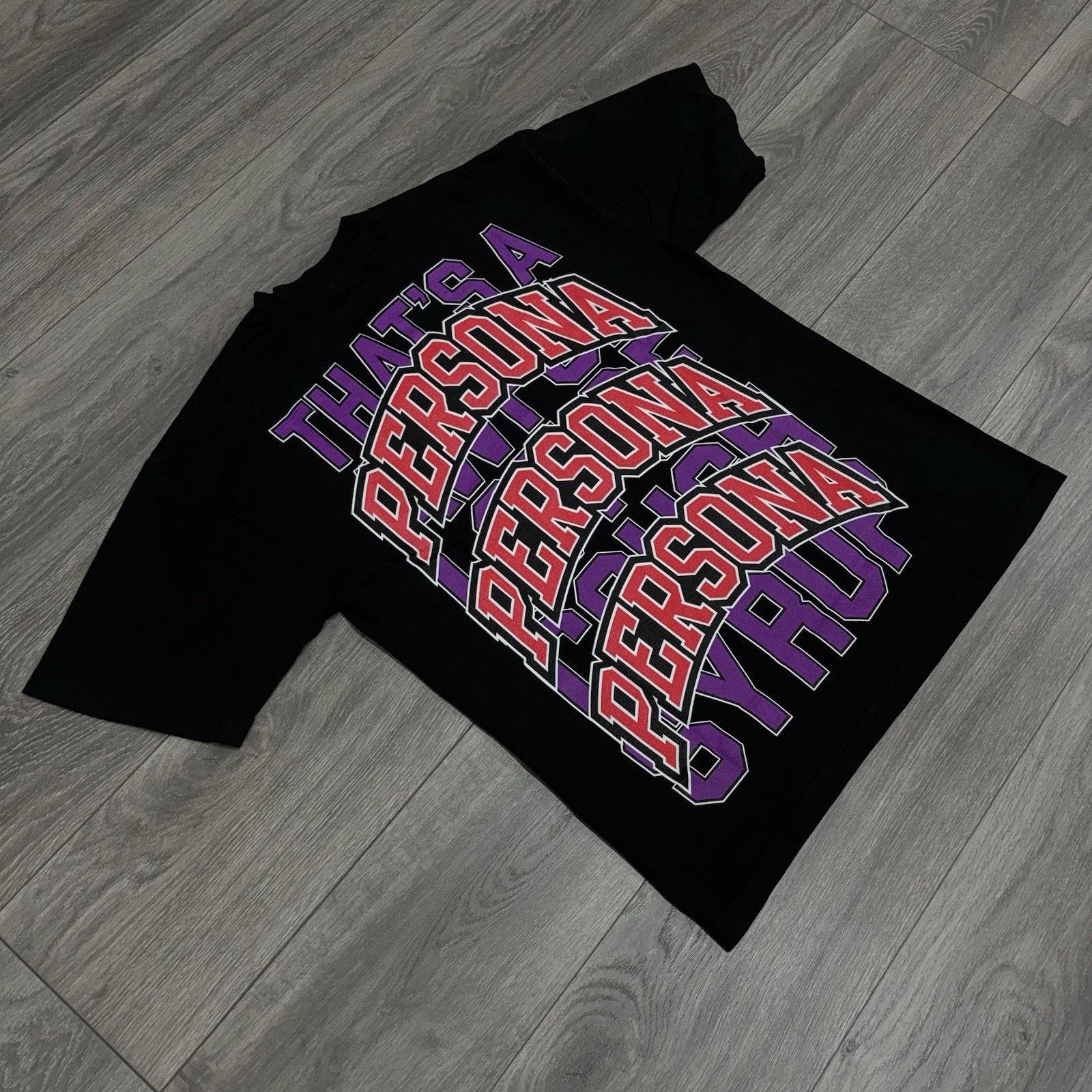 Awful Lot of Cough Syrup Awful Lot Of Cough Syrup X Persona T-Shirt ' Black ' | NEW! Size US XL / EU 56 / 4 - 8 Thumbnail