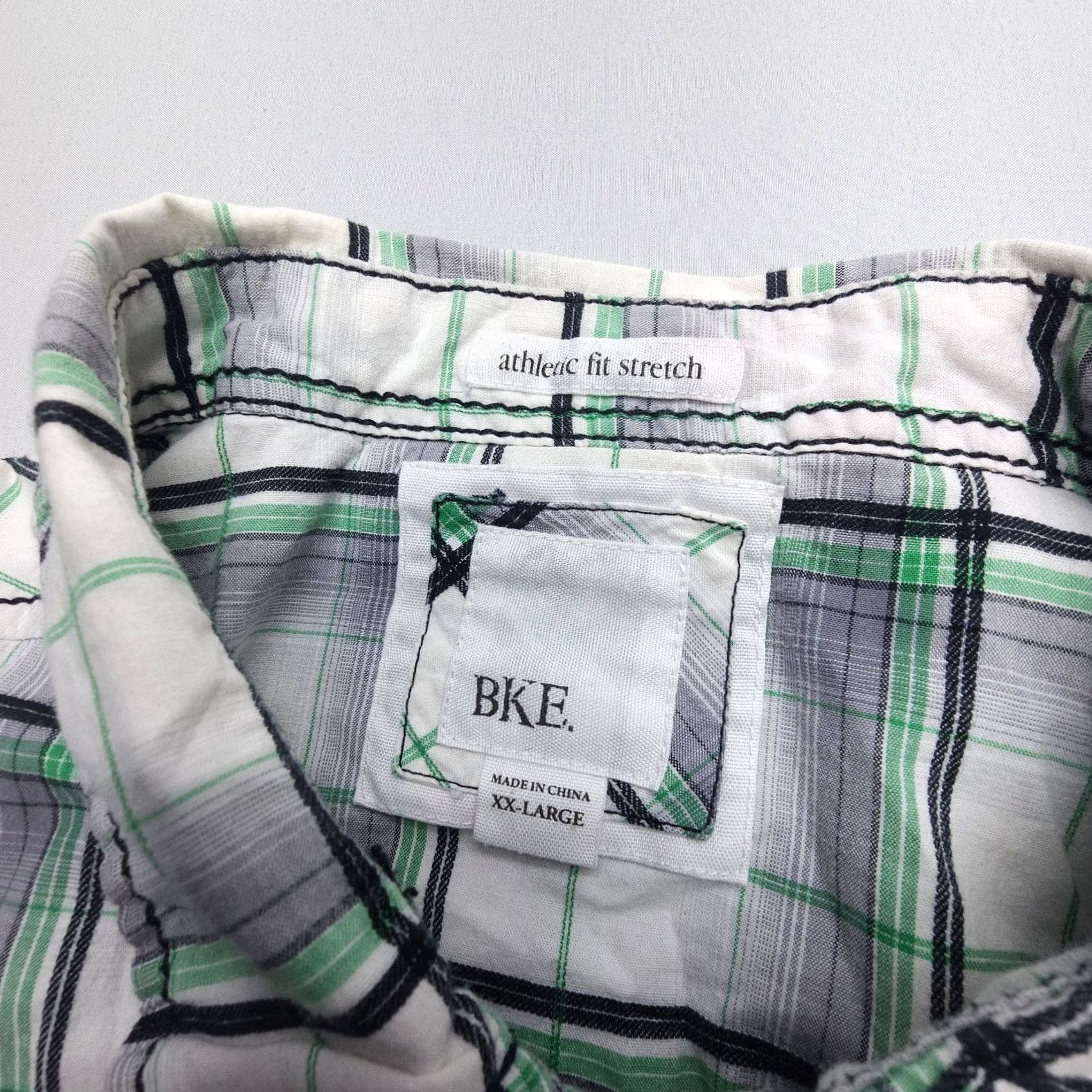 Vintage Buckle Pearl Snap Western Shirt Mens 2XL Green Plaid Athletic Fit Rodeo Size US XXL / EU 58 / 5 - 3 Thumbnail