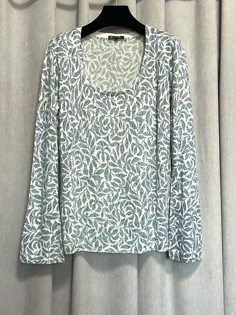 Loro Piana LORO PIANA Printed cashmere sweater Size M / US 6-8 / IT 42-44 - 1 Thumbnail