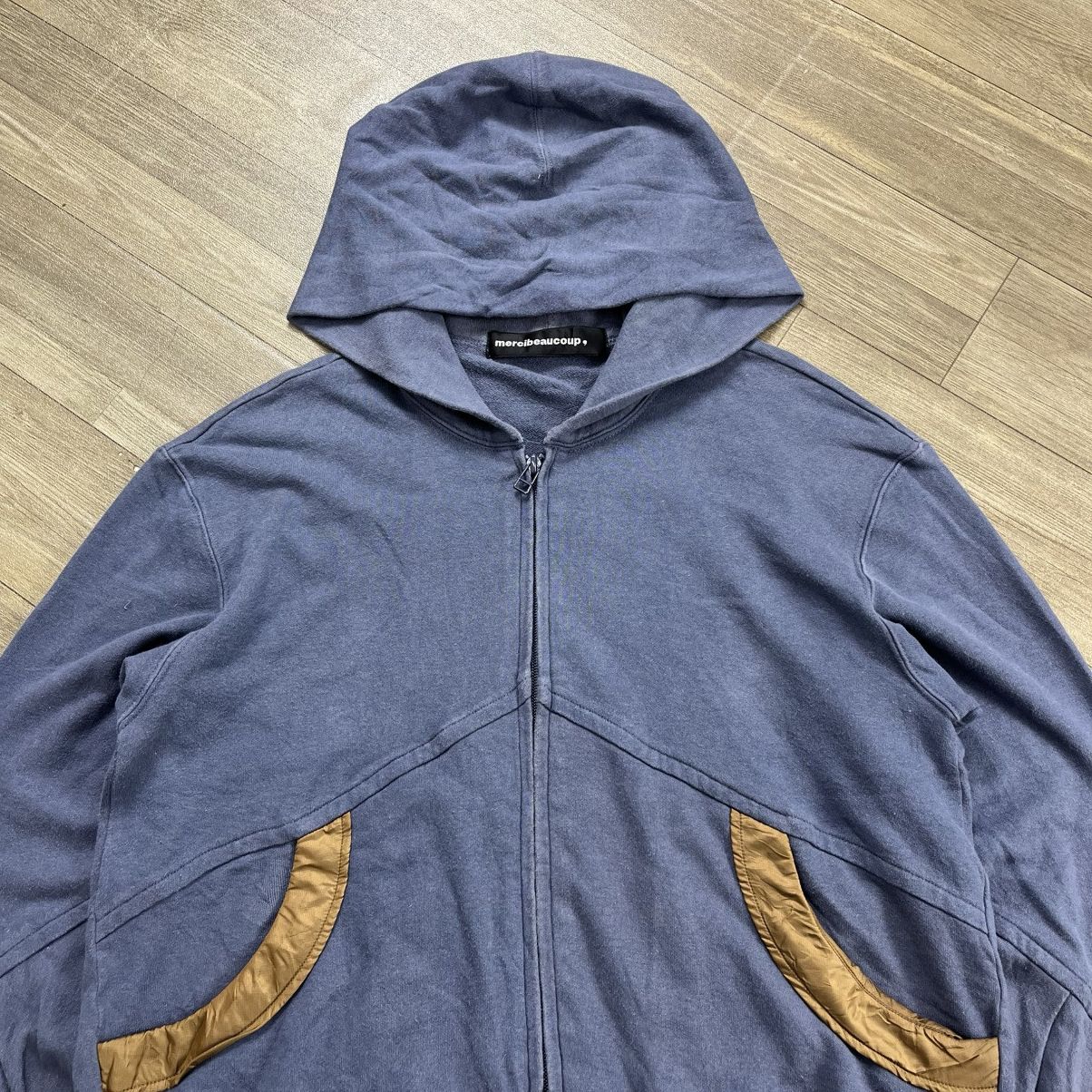 Issey Miyake Vintage Mercibeaucoup Issey Miyake Zipper Hoodie Japan Boxy Size US L / EU 52-54 / 3 - 3 Thumbnail