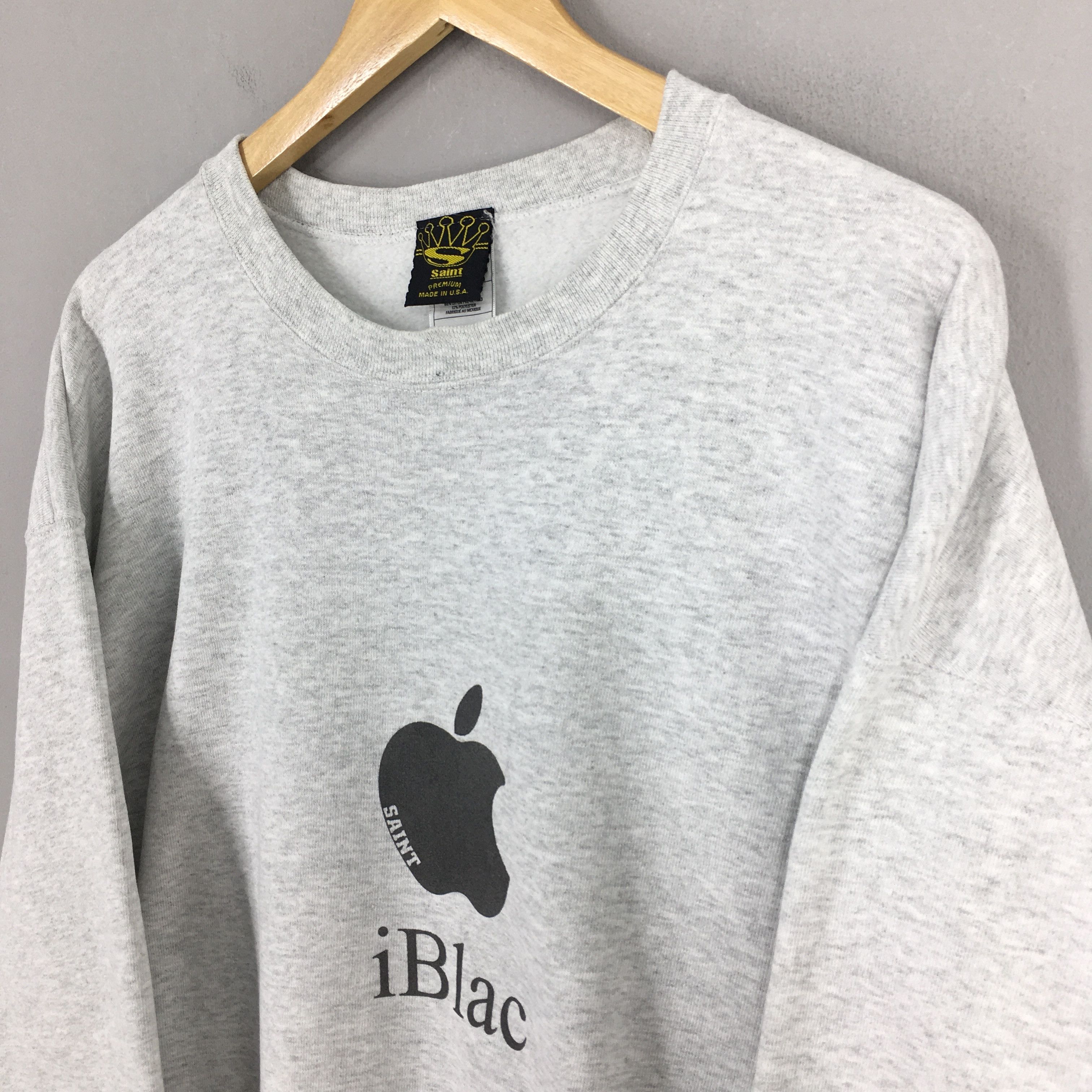 Apple Vintage iBlac Saint Sweatshirts XLarge Size US XL / EU 56 / 4 - 3 Thumbnail