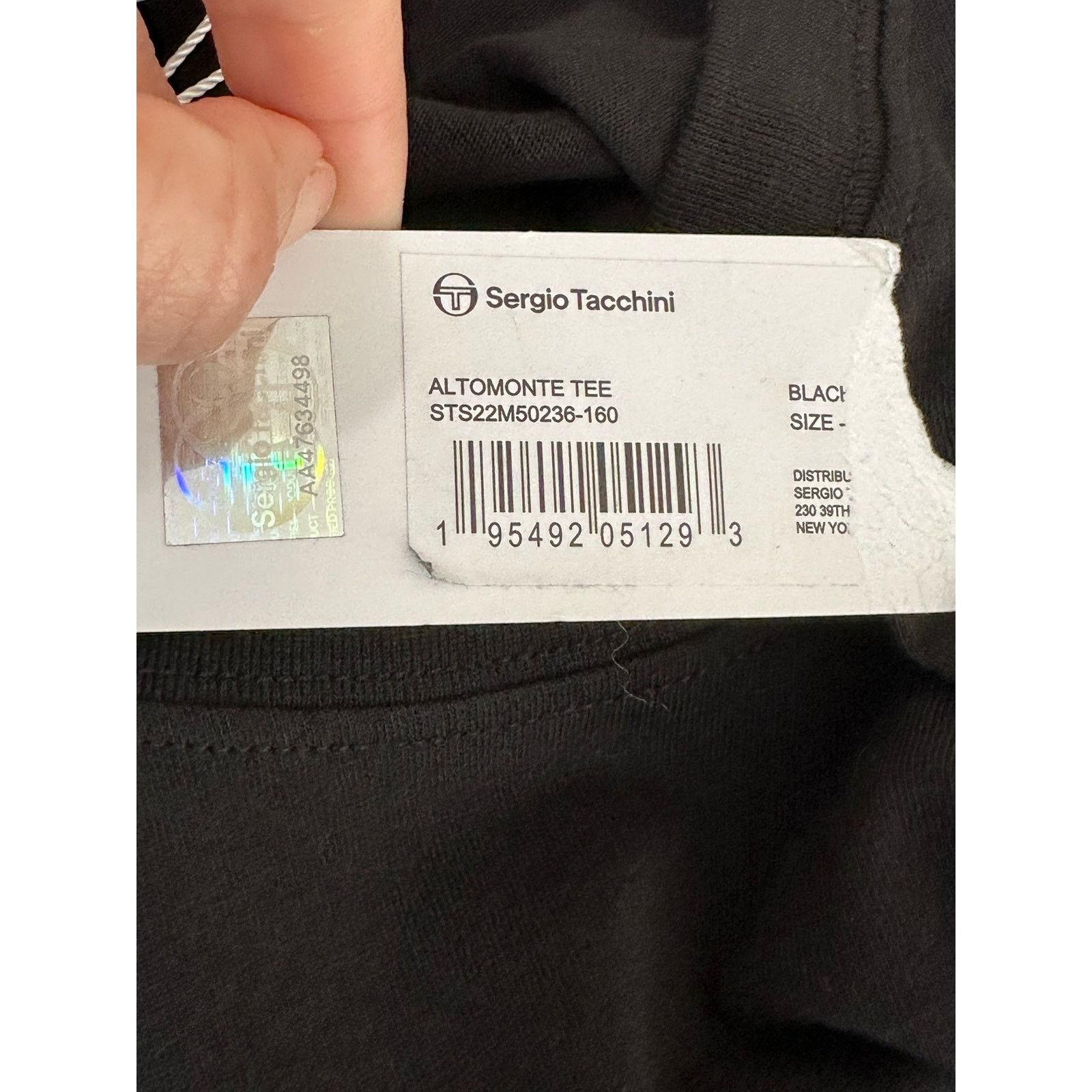 Sergio Tacchini Sergio Tacchini black short sleeves T shirt size Large Size US L / EU 52-54 / 3 - 5 Thumbnail
