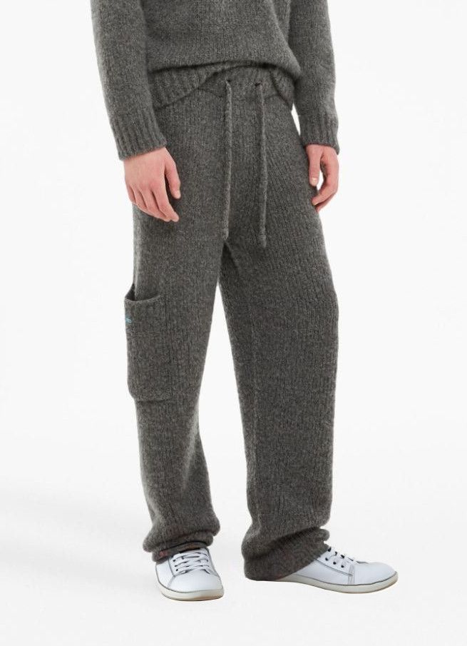 image of Alanui Cashmere Finest Cargo Pants in Thunderstorm, Men's (Size 30)