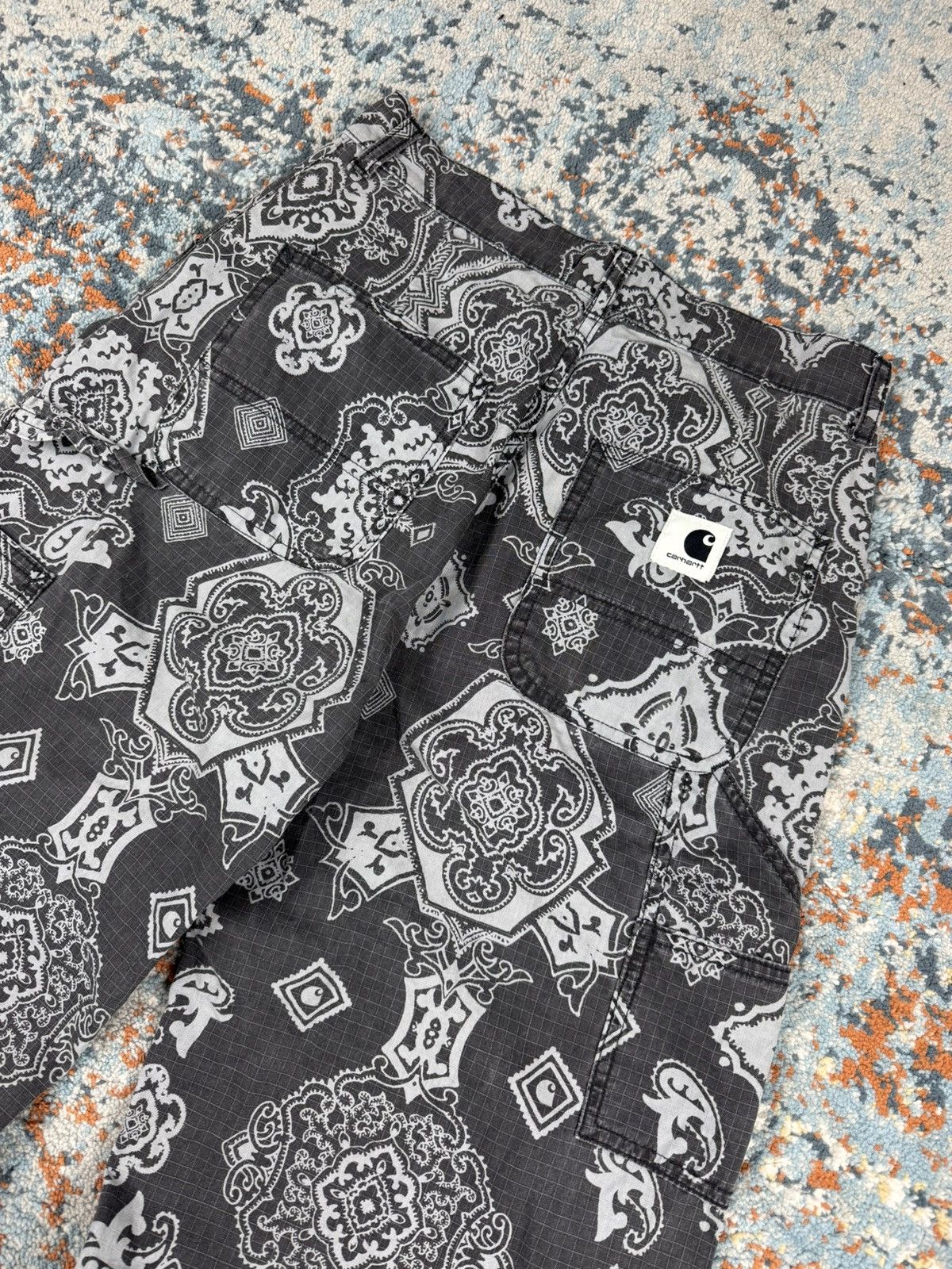 Carhartt Wip × Vintage Rare Vintage y2k Carhartt WIP baggy paisley bandana pants Size US 28 / EU 44 - 3 Thumbnail
