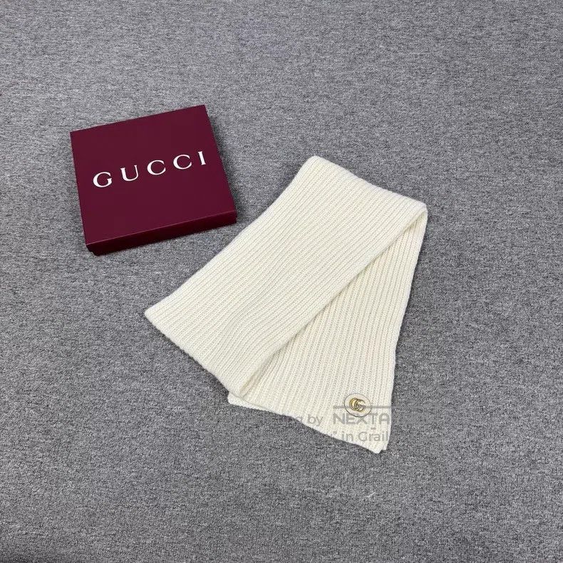 Gucci Gucci Logo Logo Woollen Scarf Size ONE SIZE - 1 Thumbnail