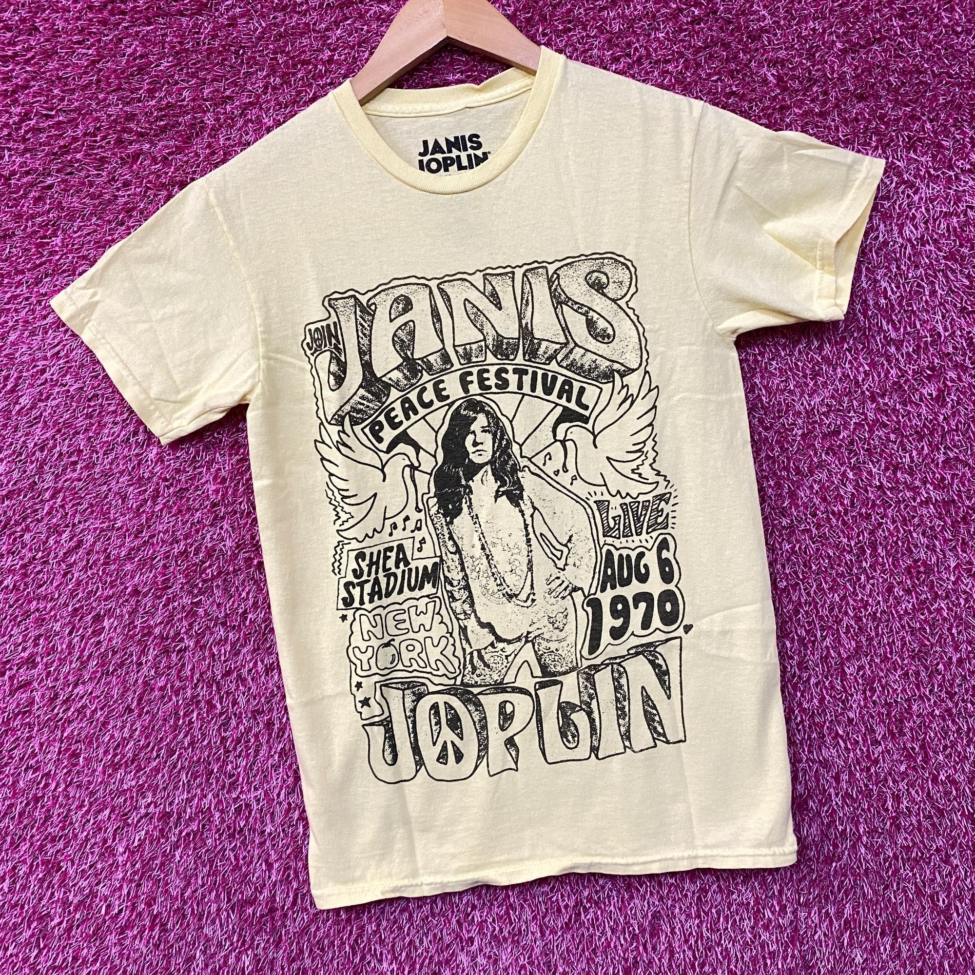 Junk Food Janis Joplin Peace Festival Shea Stadium '70 T-Shirt Extra S Size US XS / EU 42 / 0 - 3 Thumbnail