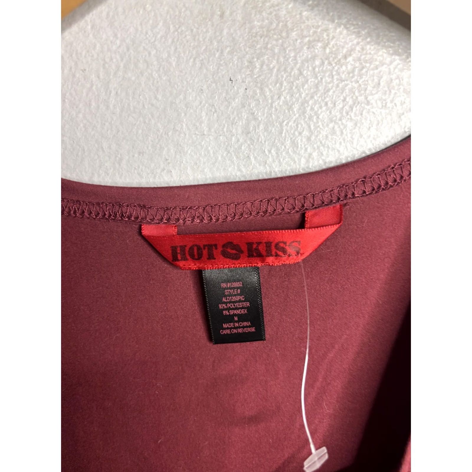 Vintage Hot Kiss Red V Neck Bodycon Tank Sleeveless Mini Dress Womens Medium Lace Up Size M / US 6-8 / IT 42-44 - 3 Thumbnail