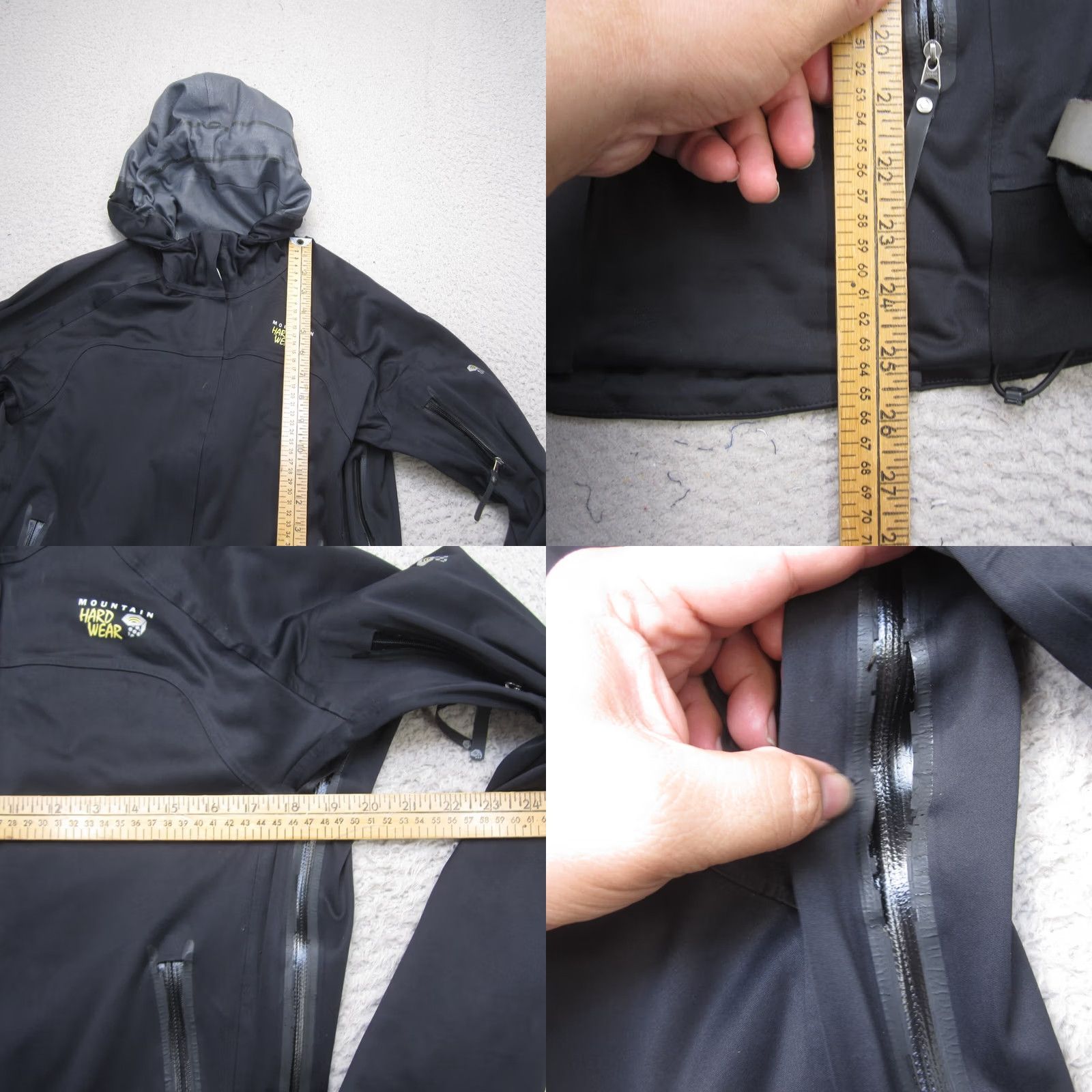 Mountain Hardwear VINTAGE Mountain Hardwear Jacket Womens M Black Windstopper Soft Shell Hooded Windbreaker Size M / US 6-8 / IT 42-44 - 8 Thumbnail