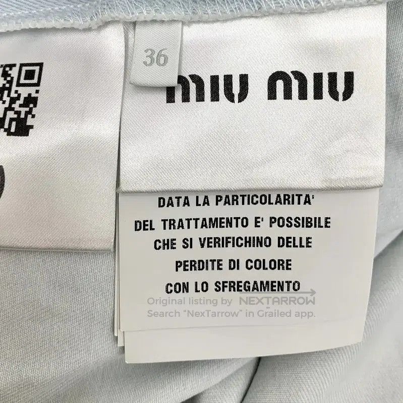 Miu Miu Miu Miu Light Blue Cotton Women's Jacket . Size XS / US 0-2 / IT 36-38 - 5 Thumbnail