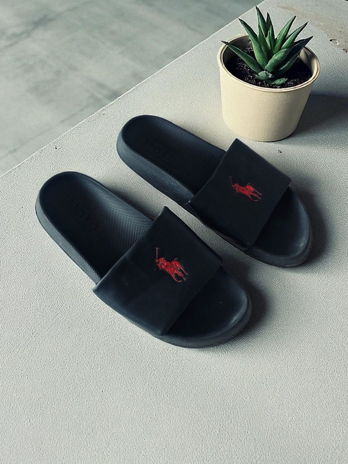 Polo Ralph Lauren Polo raph lauren slip ons slides 44 10 y2k drip old money Size US 10 / EU 43 - 1 Thumbnail