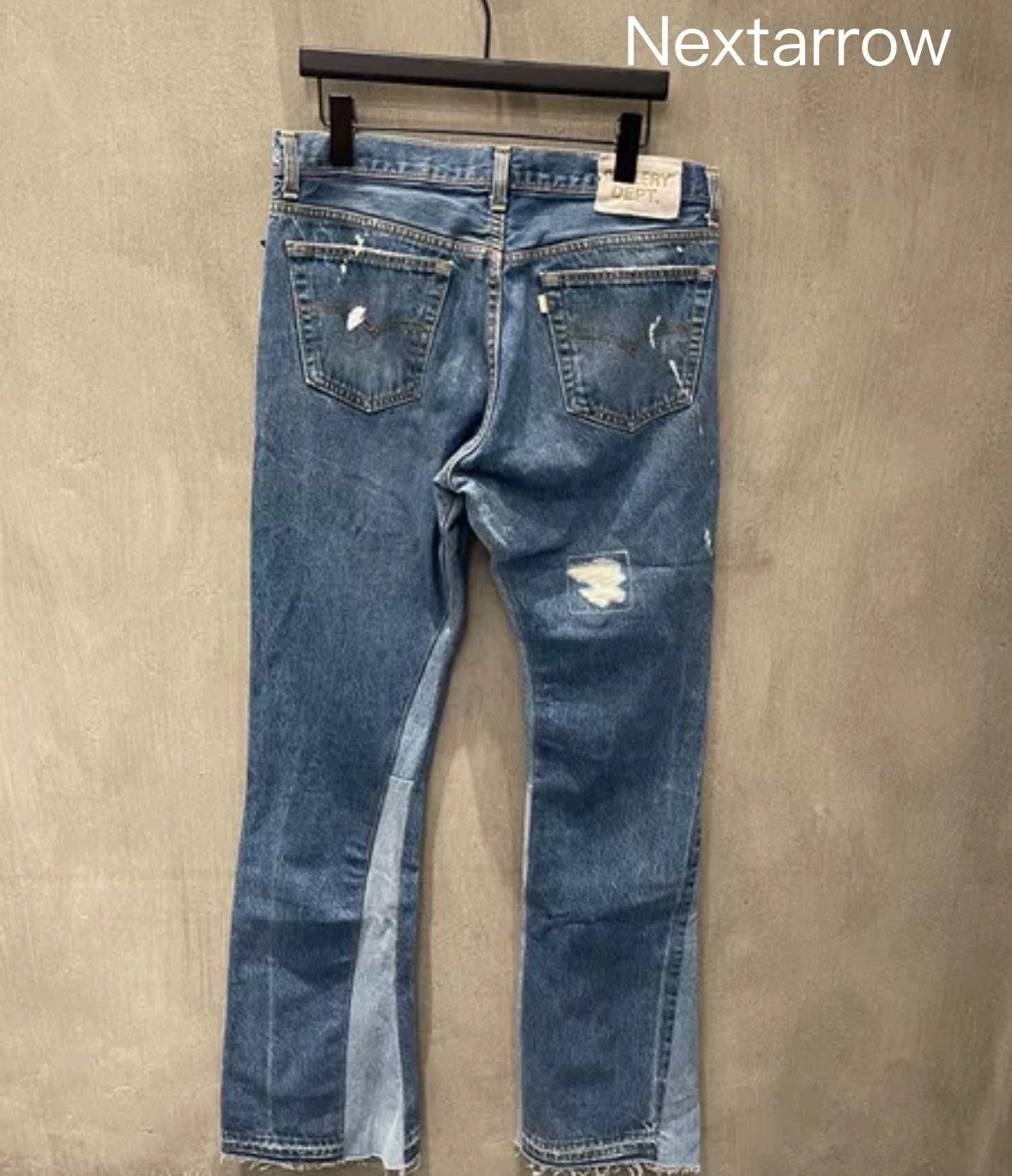 Gallery Dept Destruction of splashed ink horn jeans