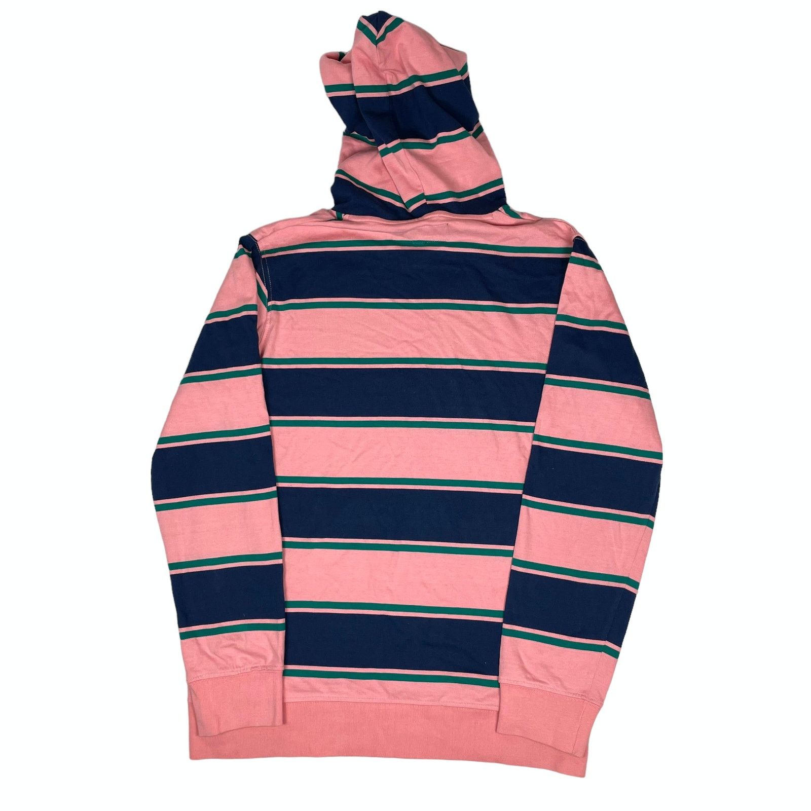Stussy Stussy Men's Blue Striped Long Sleeve Ribbed Cuffs Hoodie S Size US S / EU 44-46 / 1 - 9 Thumbnail