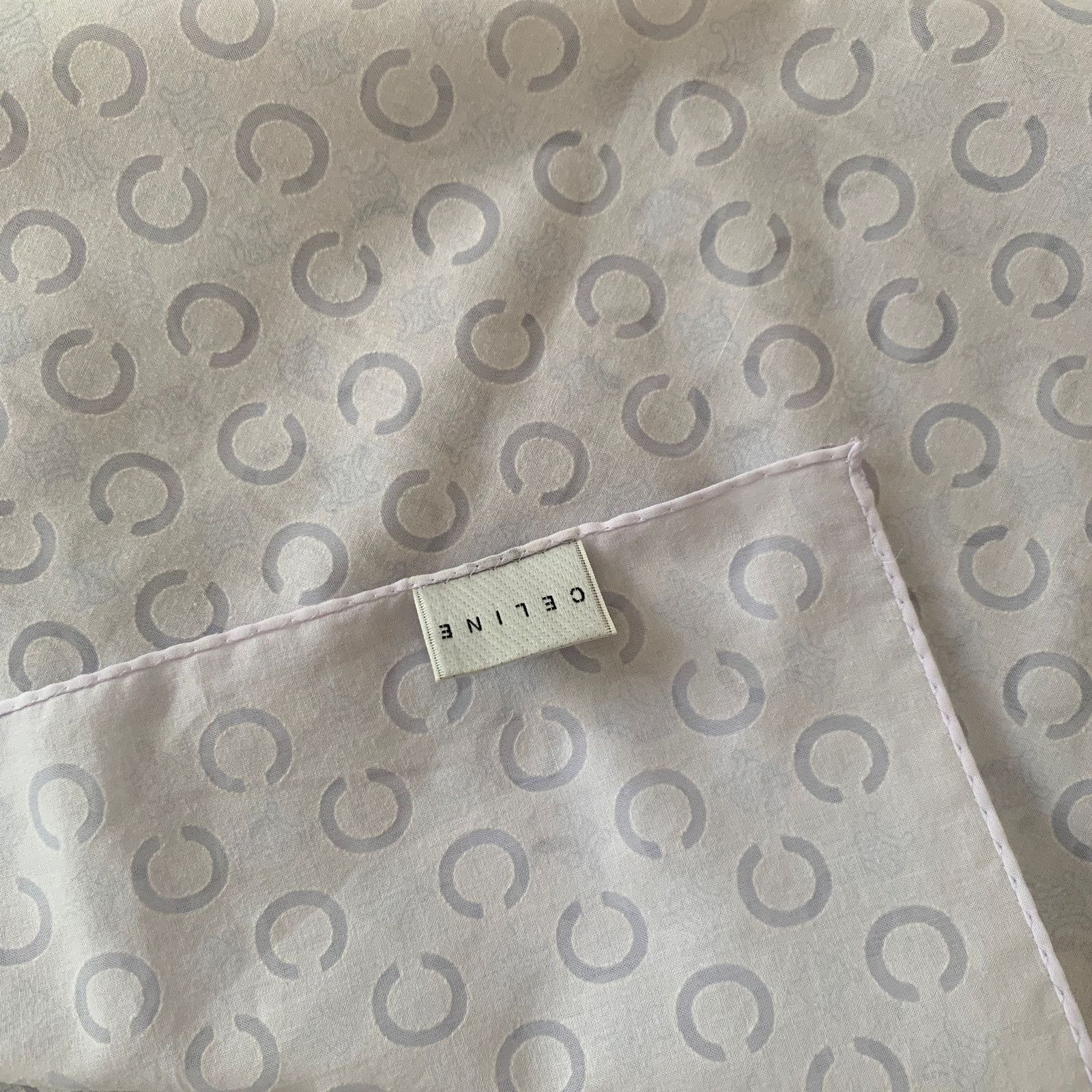 Celine CL1010 Celine women's cotton logo foulard scarf handkerchief Size ONE SIZE - 3 Thumbnail