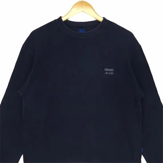 Kenzo Vtg KENZO PARIS JEANS Floral Crewneck Sweatshirt Pullover Size M / US 6-8 / IT 42-44 - 2 Thumbnail