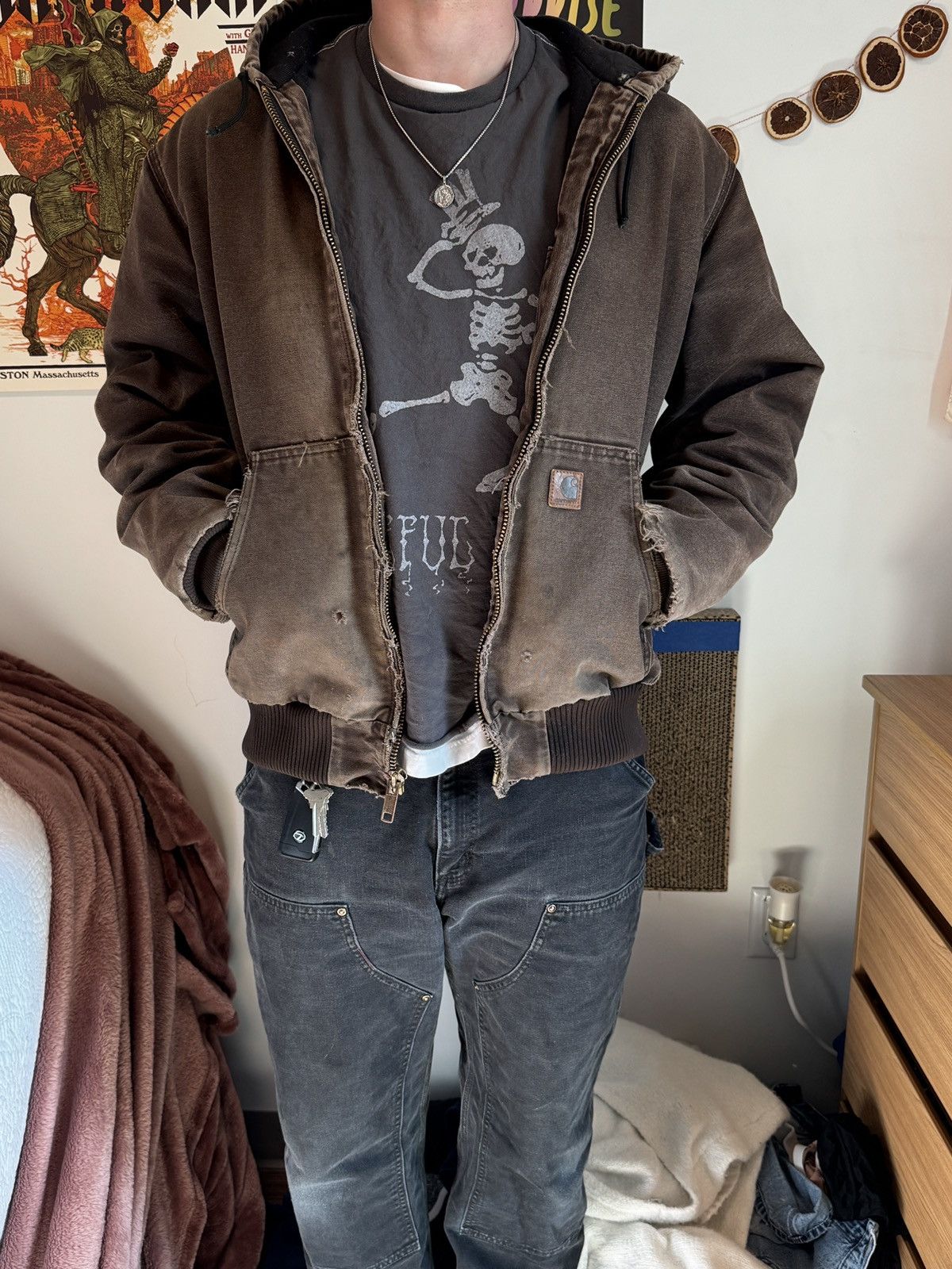 Carhartt Distressed Carhartt j130 jacket Size US L / EU 52-54 / 3 - 3 Thumbnail