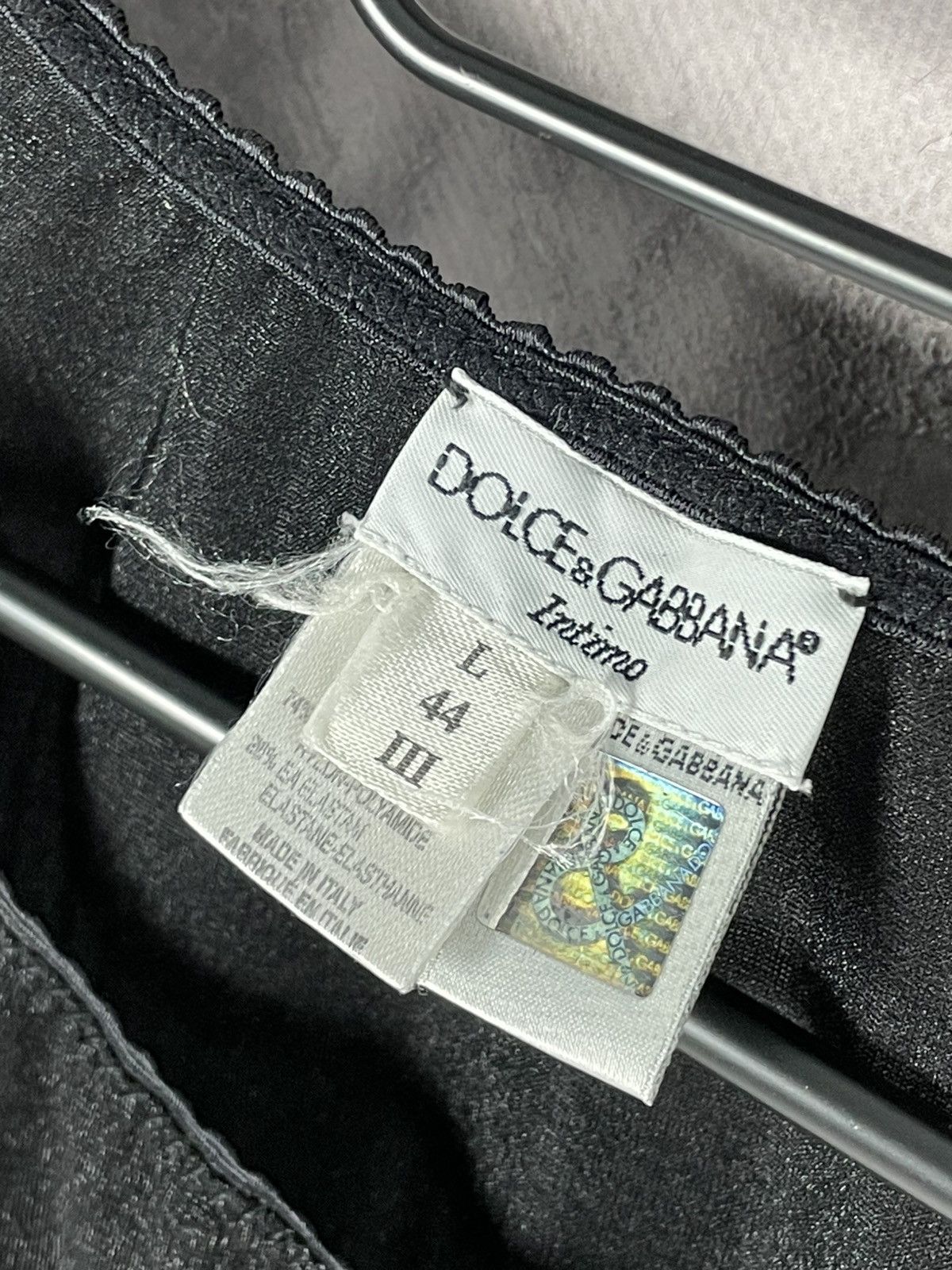Designer × Dolce & Gabbana Dolce & Gabbana Y2K Intimo Luxury Fabulous Mesh T shirt Size L / US 10 / IT 46 - 8 Thumbnail
