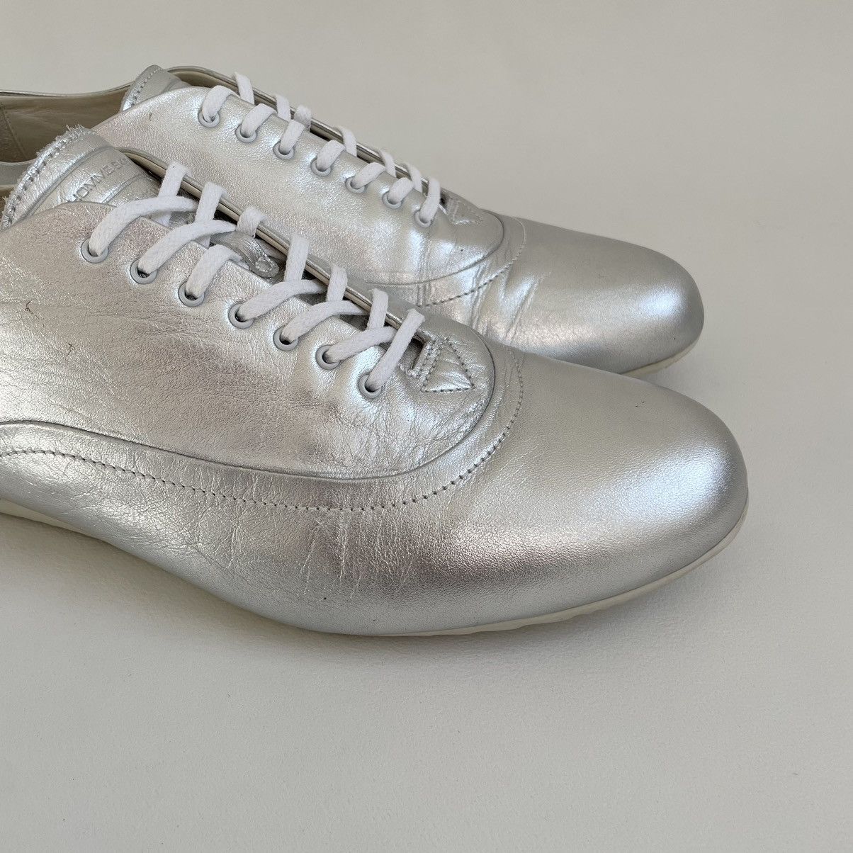 Dior S/S 07 Silver Leather Ballet Pump Sneakers Size US 9 / EU 42 - 13 Thumbnail