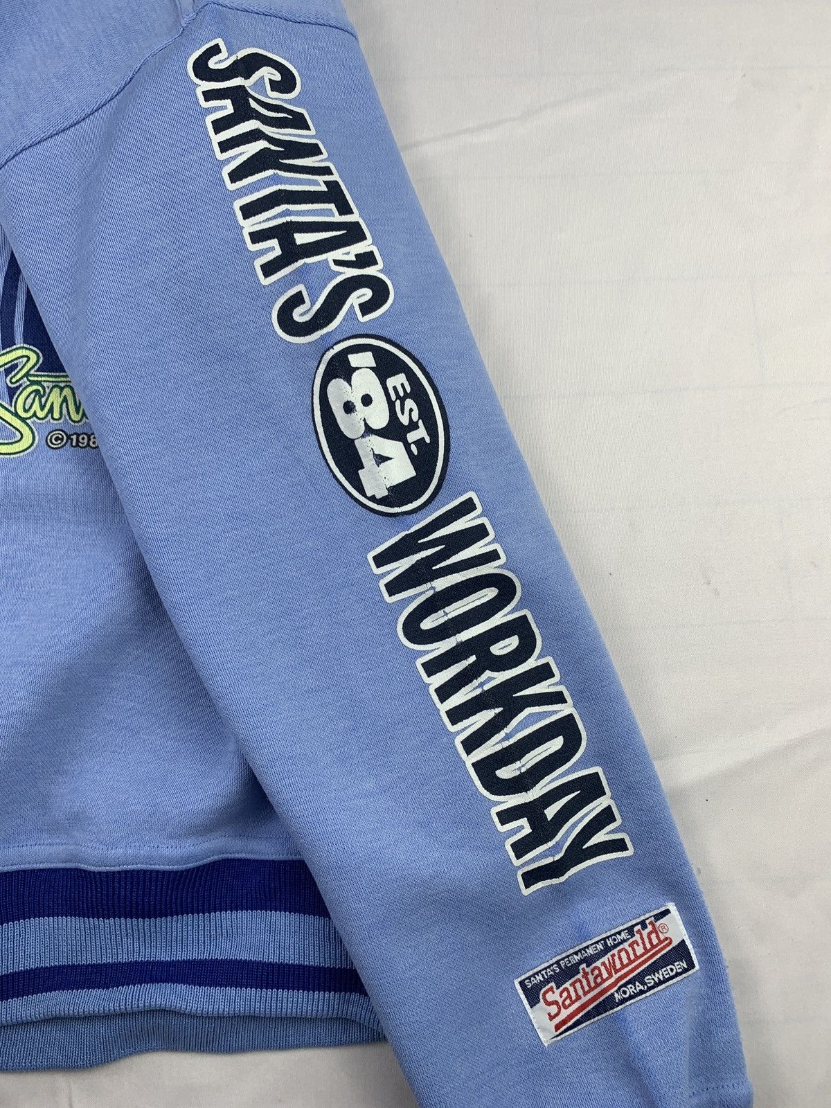 Cartoon Network 1990s Santa World Swedia Baby Blue Big Graphic Crewneck Size US M / EU 48-50 / 2 - 6 Thumbnail