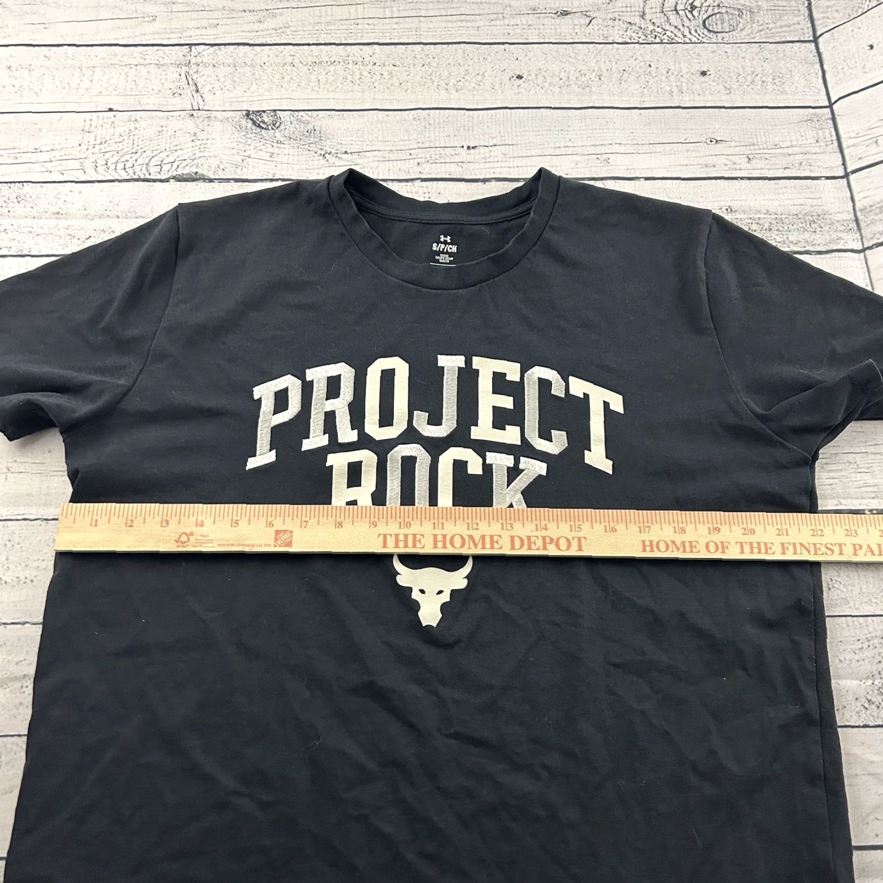 Under Armour Under Armour Project Rock Short Sleeve T Shirt Men S Black Size US S / EU 44-46 / 1 - 5 Thumbnail