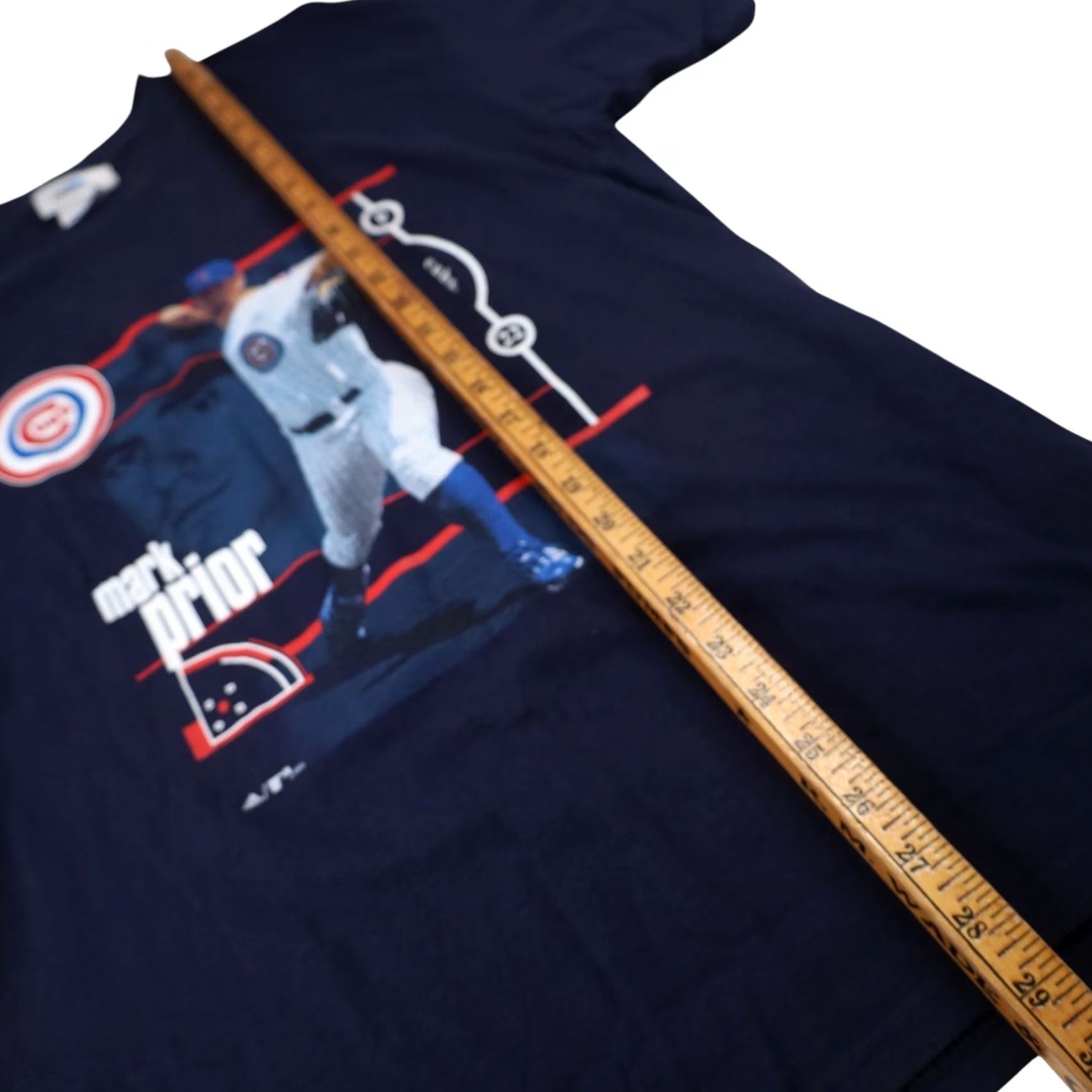 Adidas VINTAGE Adidas Chicago Cubs Mark Prior Mens Medium Graphic T Shirt Blue Size US M / EU 48-50 / 2 - 7 Thumbnail
