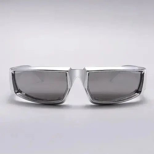 Other Chrome Sunglasses Silver Punk Tech Cyber Dystopian Viper Size ONE SIZE - 3 Thumbnail