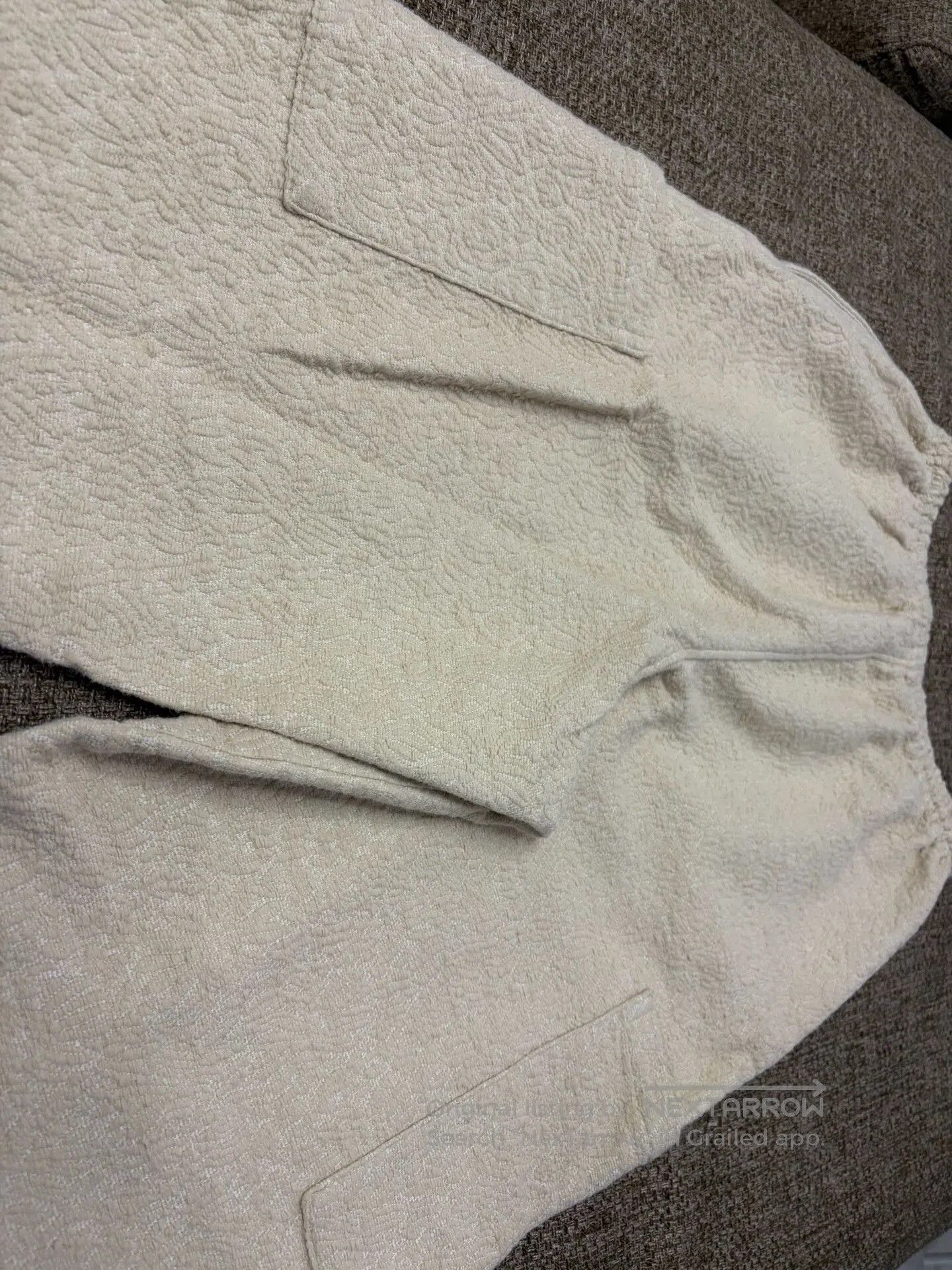 Japanese Brand Susuri 23AW Textured Cargo Pants. Size 23" - 6 Thumbnail