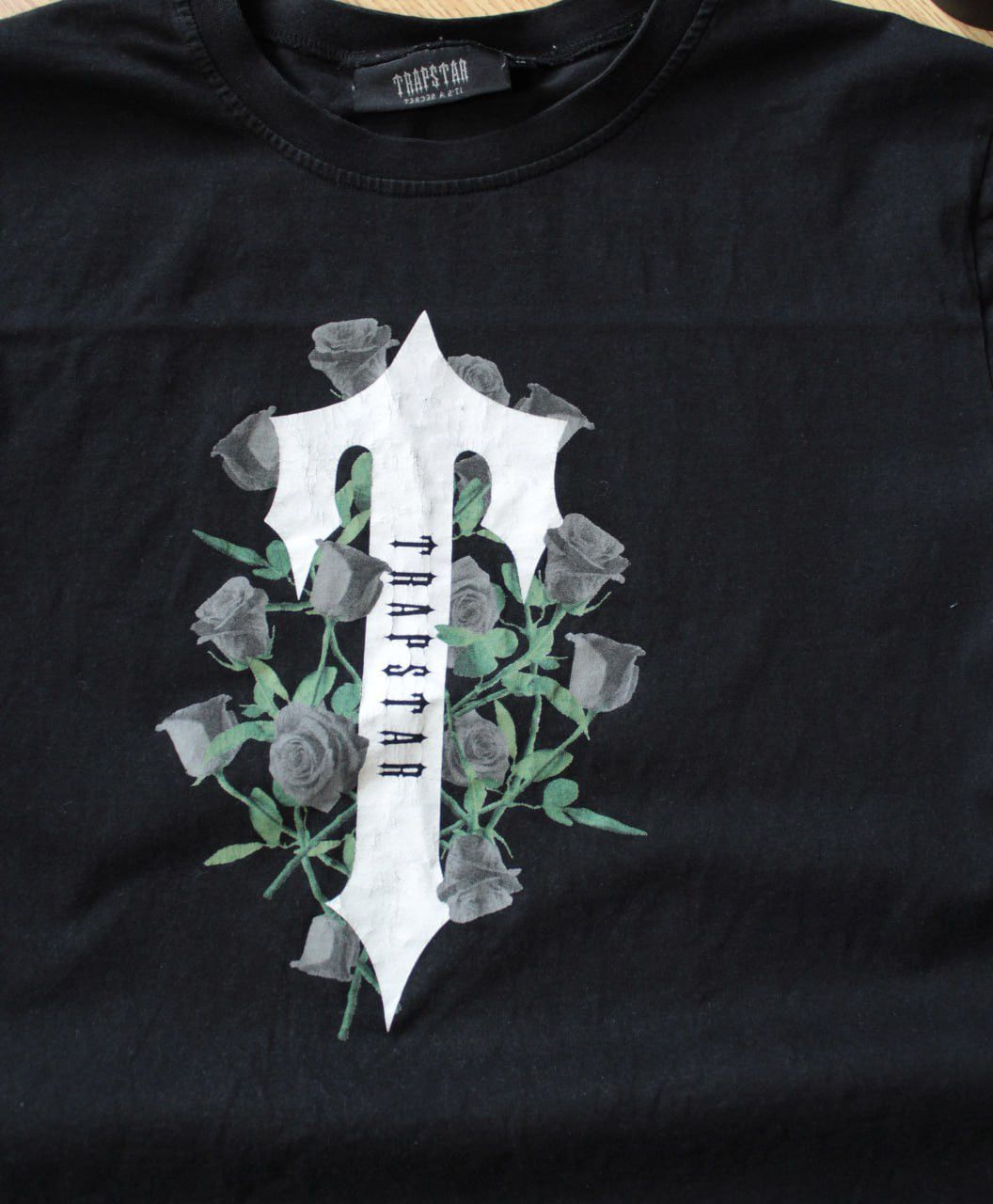 Vintage 🔥 Trapstar Big Logo Street Style Y2K Drill T Shirt Black Size US M / EU 48-50 / 2 - 2 Thumbnail