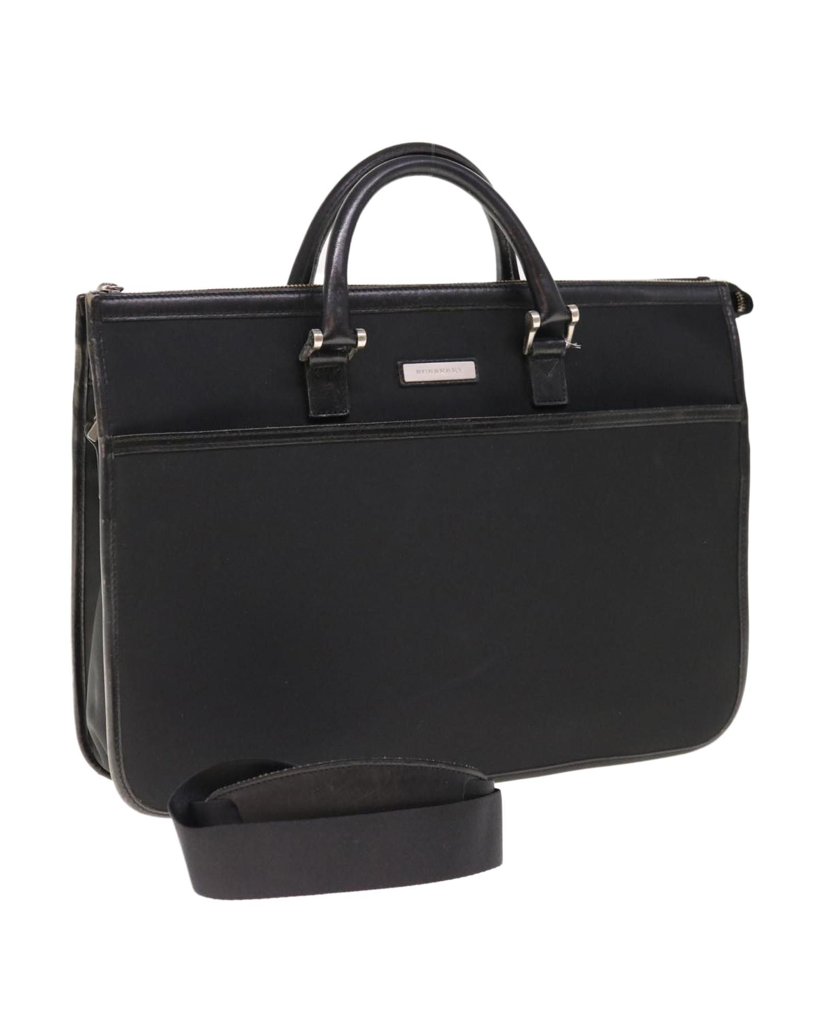 image of Burberry Black Synthetic Shoulder Bag With Shoulder Strap, Men's