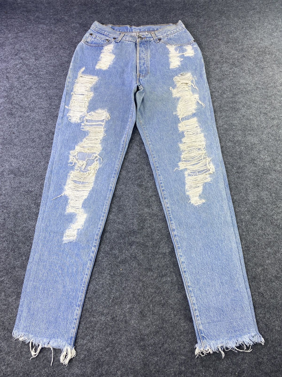 Jean × Levi's × Vintage Vintage Levis Distress Jeans - J914 Size 29" - 1 Thumbnail