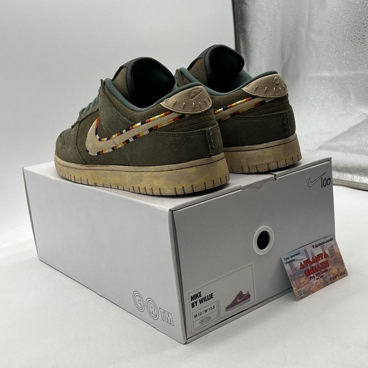 Nike Nike Id Olive Nike Id By You Size US 12 / EU 45 - 4 Thumbnail