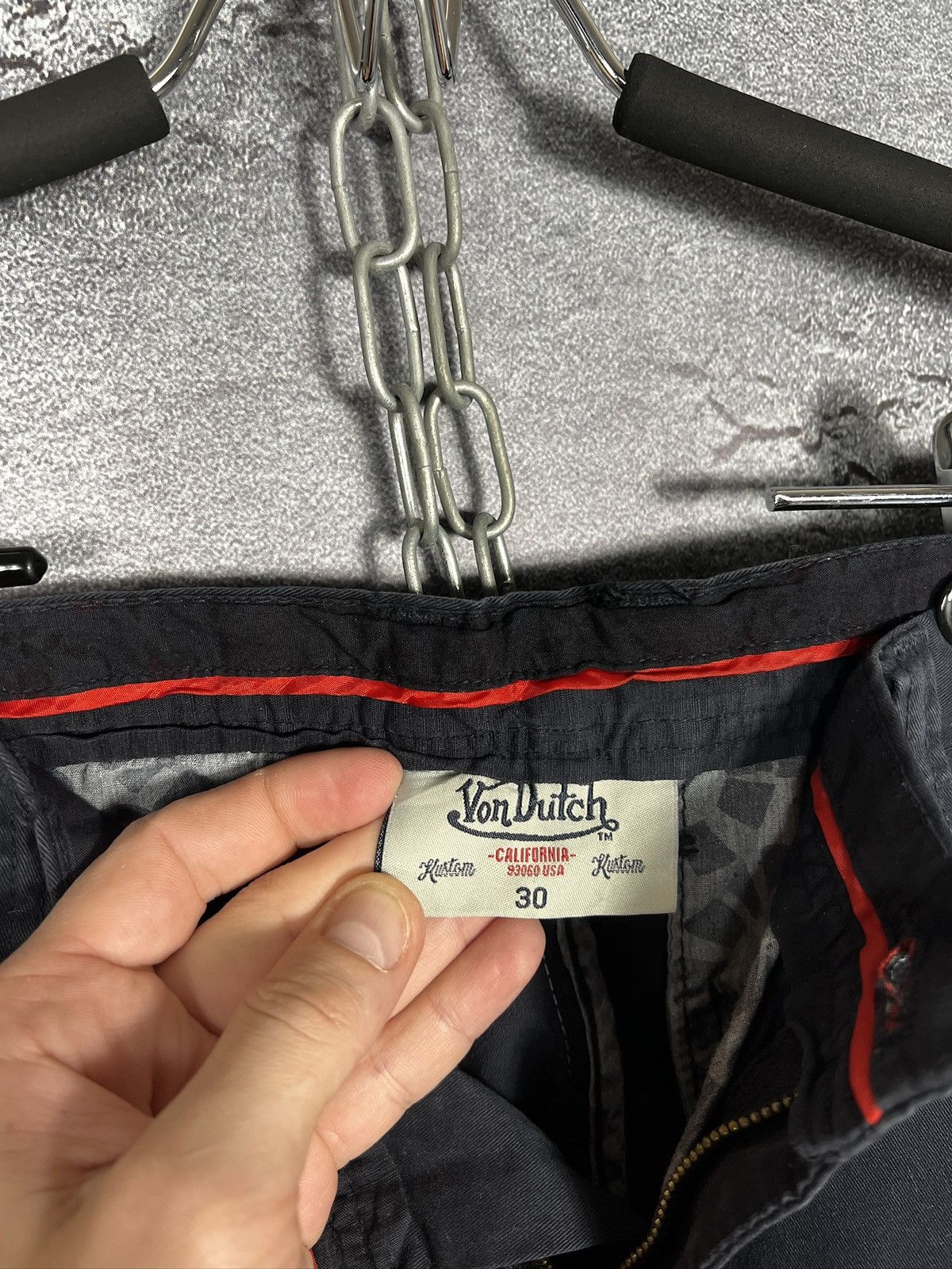 Von Dutch Von Dutch Cargo Utility Trousers Multiple Spellout Patches Size US 30 / EU 46 - 8 Thumbnail