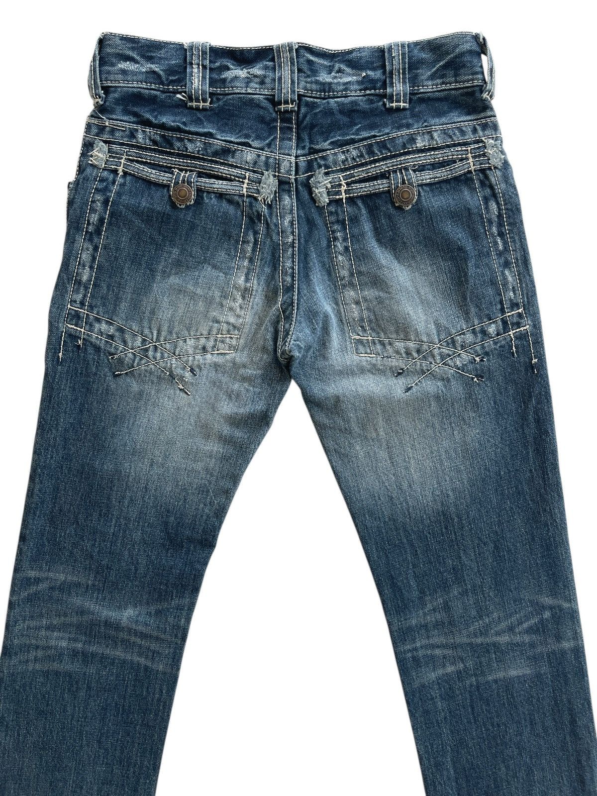 Japanese Brand On Board Distressed LGB Style Denim Size US 28 / EU 44 - 9 Thumbnail