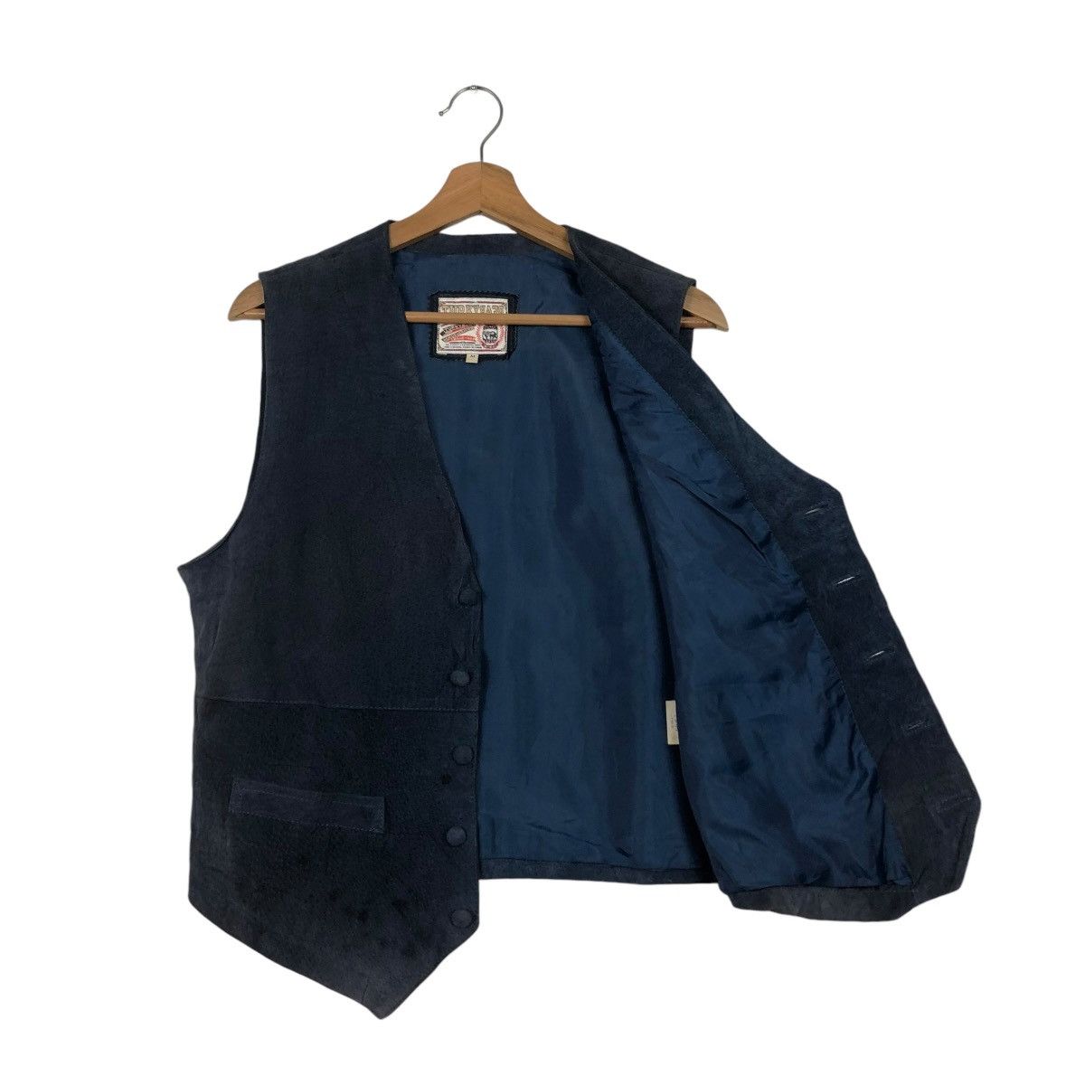 Genuine Leather 🔥VINTAGE BIKER VEST UTILITY GENUINE LEATHER TURKY BEAR Size US M / EU 48-50 / 2 - 13 Thumbnail