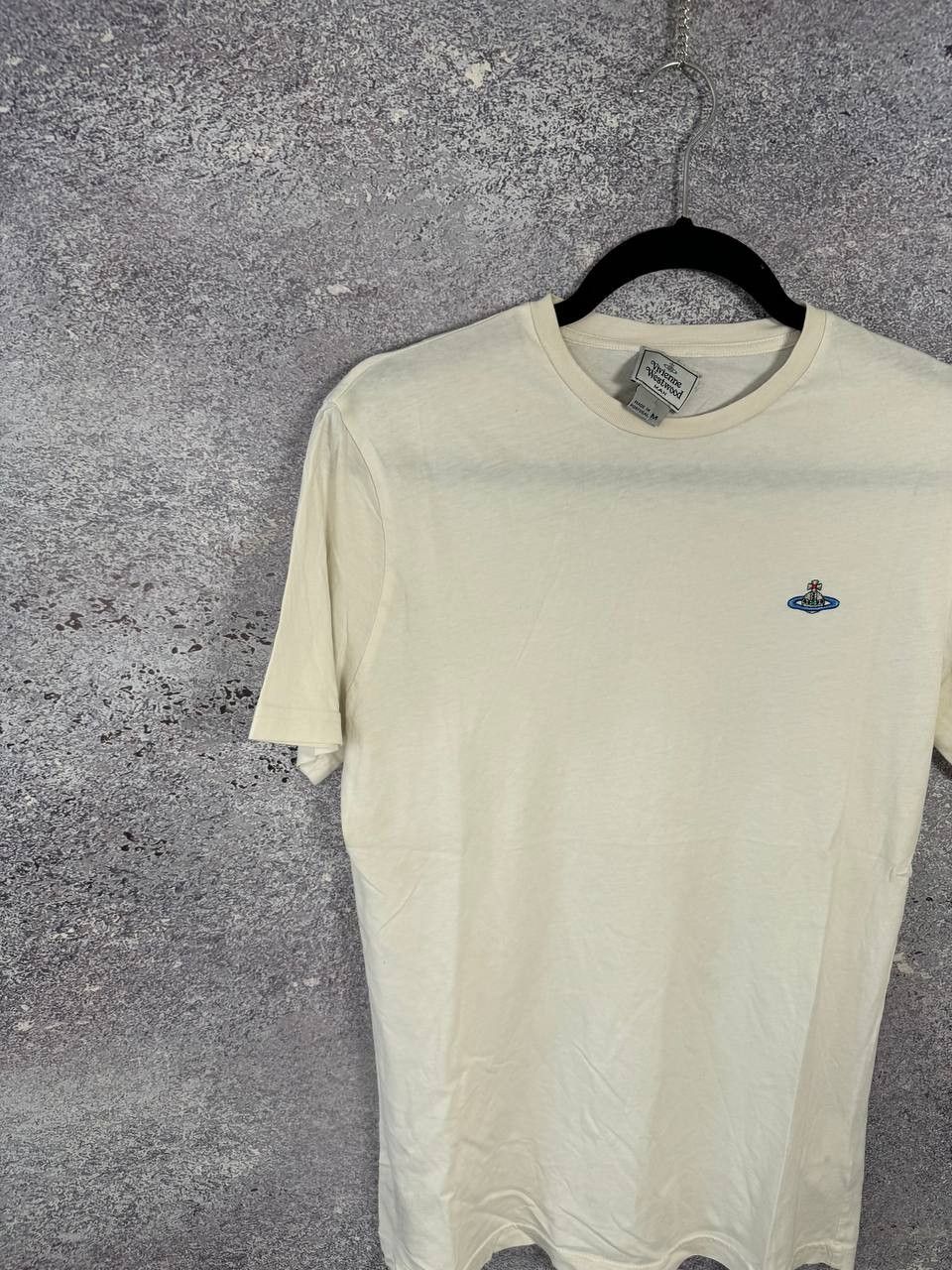 Vivienne Westwood Vivienne Westwood Orbital Embroidered White T-Shirt Medium Size US M / EU 48-50 / 2 - 3 Thumbnail