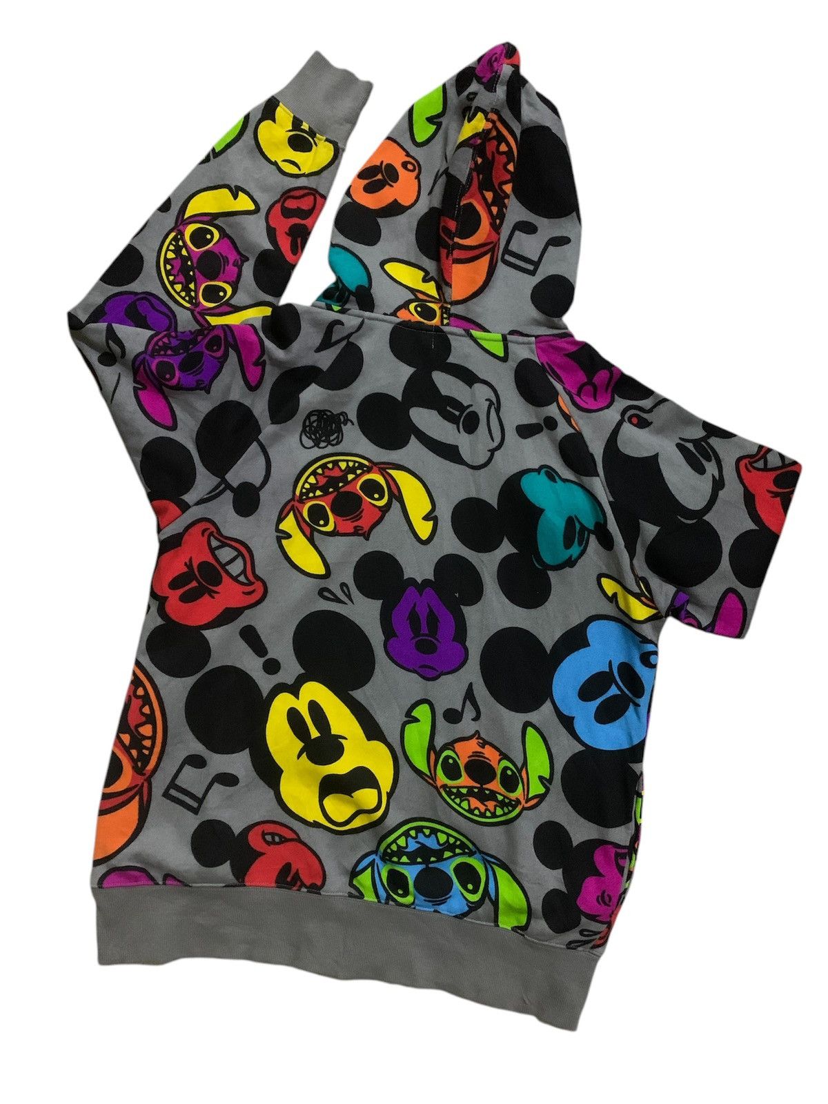 Disney × Mickey Mouse × Stitch's Jeans Vtg Japanese Disney Mickey x Stitch Hoodie Shirt Size US M / EU 48-50 / 2 - 3 Thumbnail