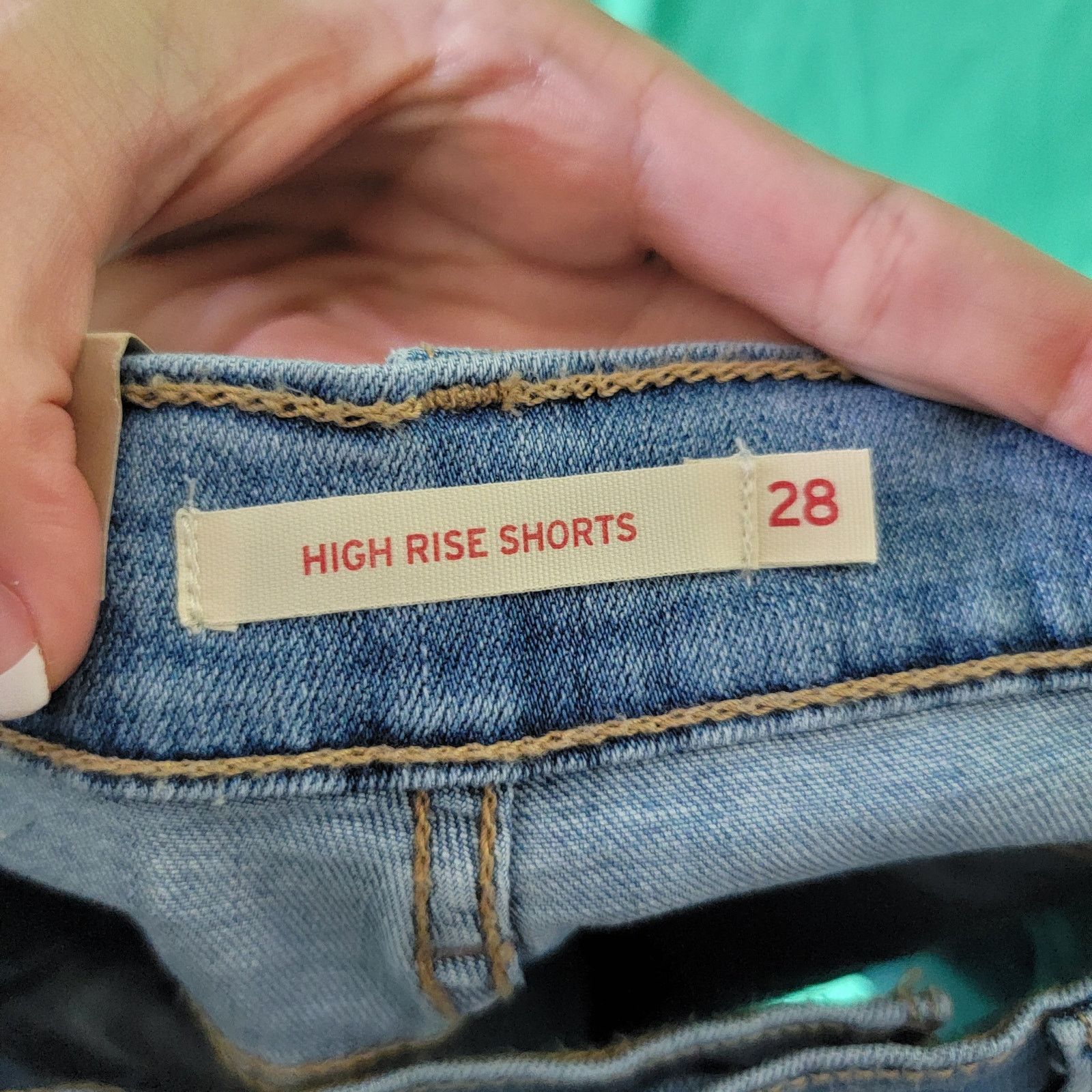 Levi's Levis High Rise Cut Off Denim Shorts Size 28 Size 28" / US 6 / IT 42 - 3 Thumbnail
