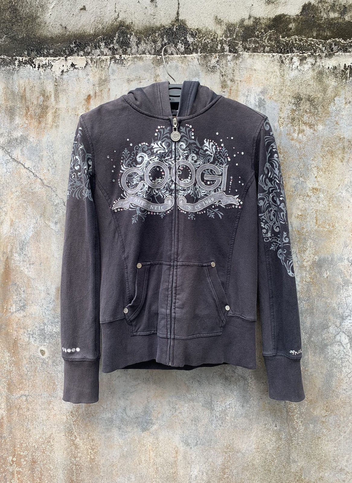 Coogi × Vintage Coogi Australia Full Zip Up Hoodie Black Size L / US 10 / IT 46 - 15 Thumbnail