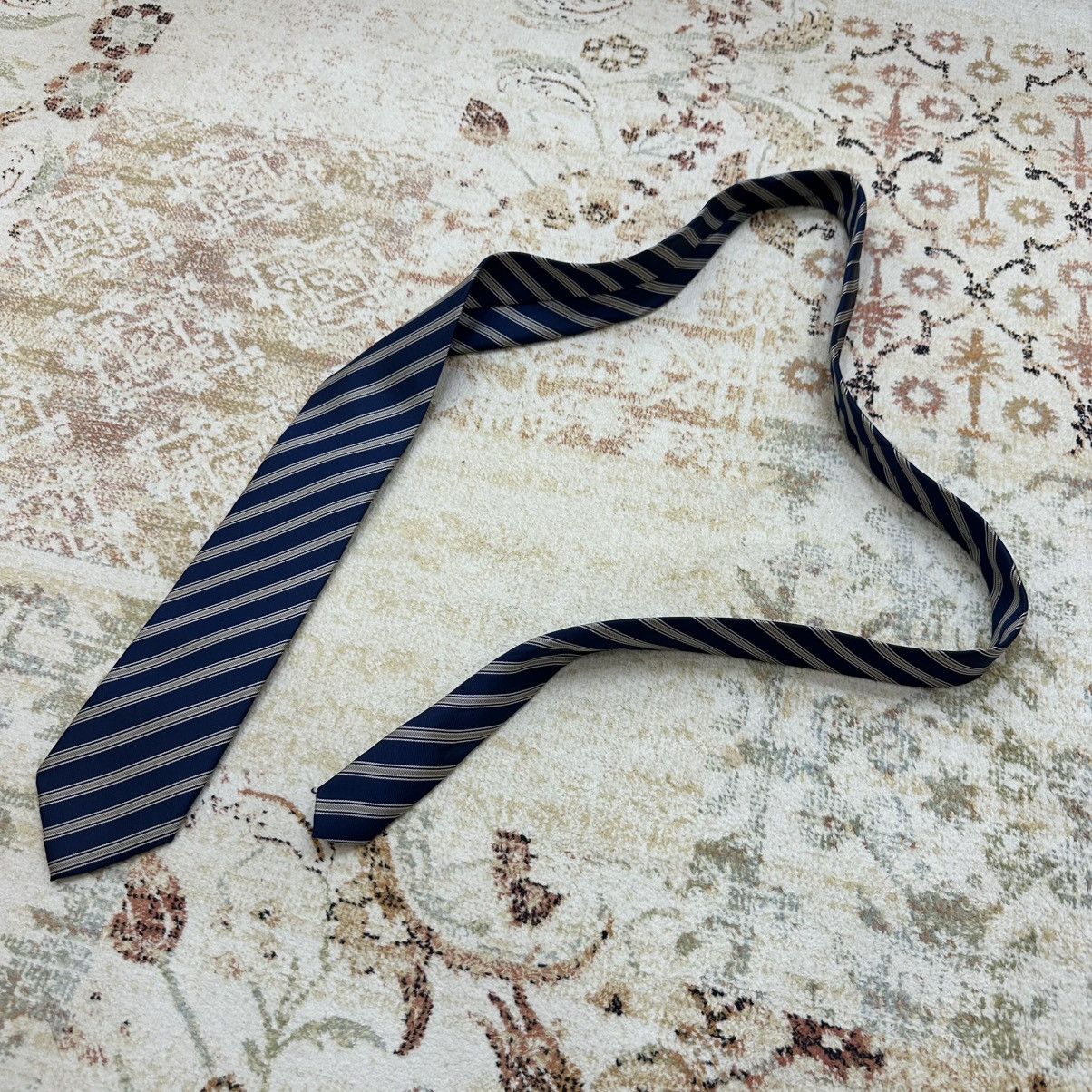 Vintage Luxury Voronin Tie Silk Streetwear 90s Y2k Style UK Size ONE SIZE - 1 Thumbnail