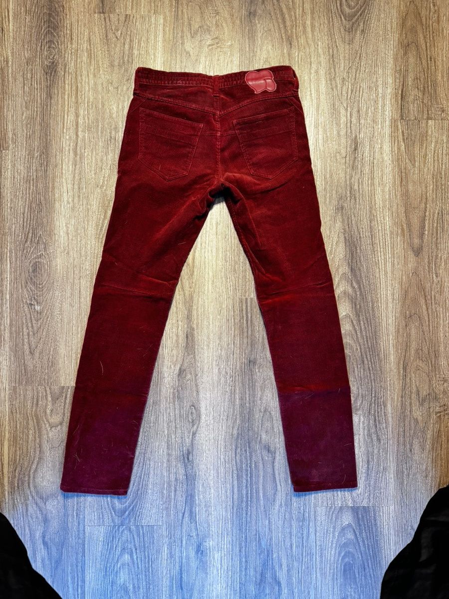 Number (N)ine Number Nine Burgundy Corduroy Pants Size US 29 - 2 Thumbnail