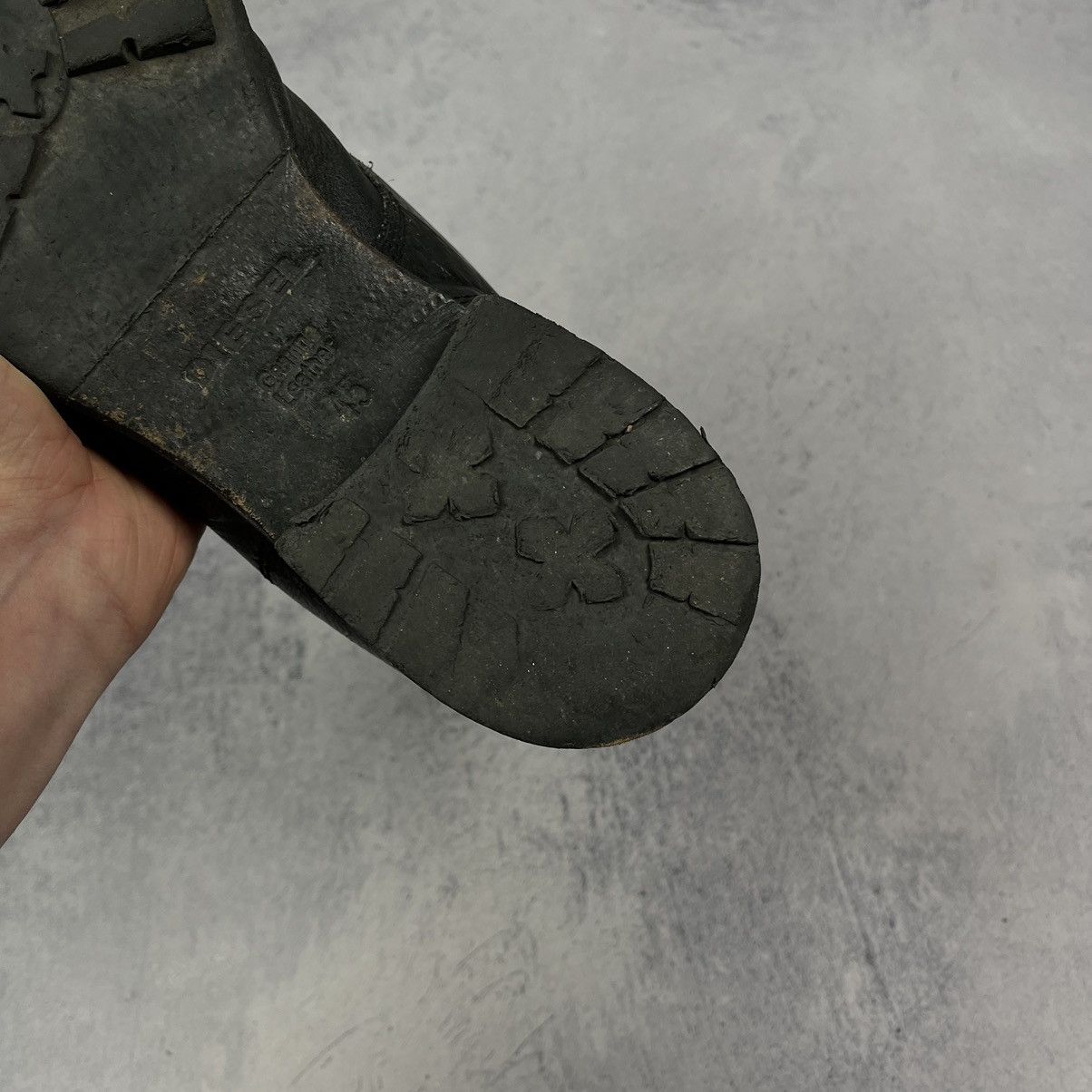 Diesel Vintage Diesel Avant Garde leather distressed boots 90’s Size US 11.5 / EU 44-45 - 15 Thumbnail